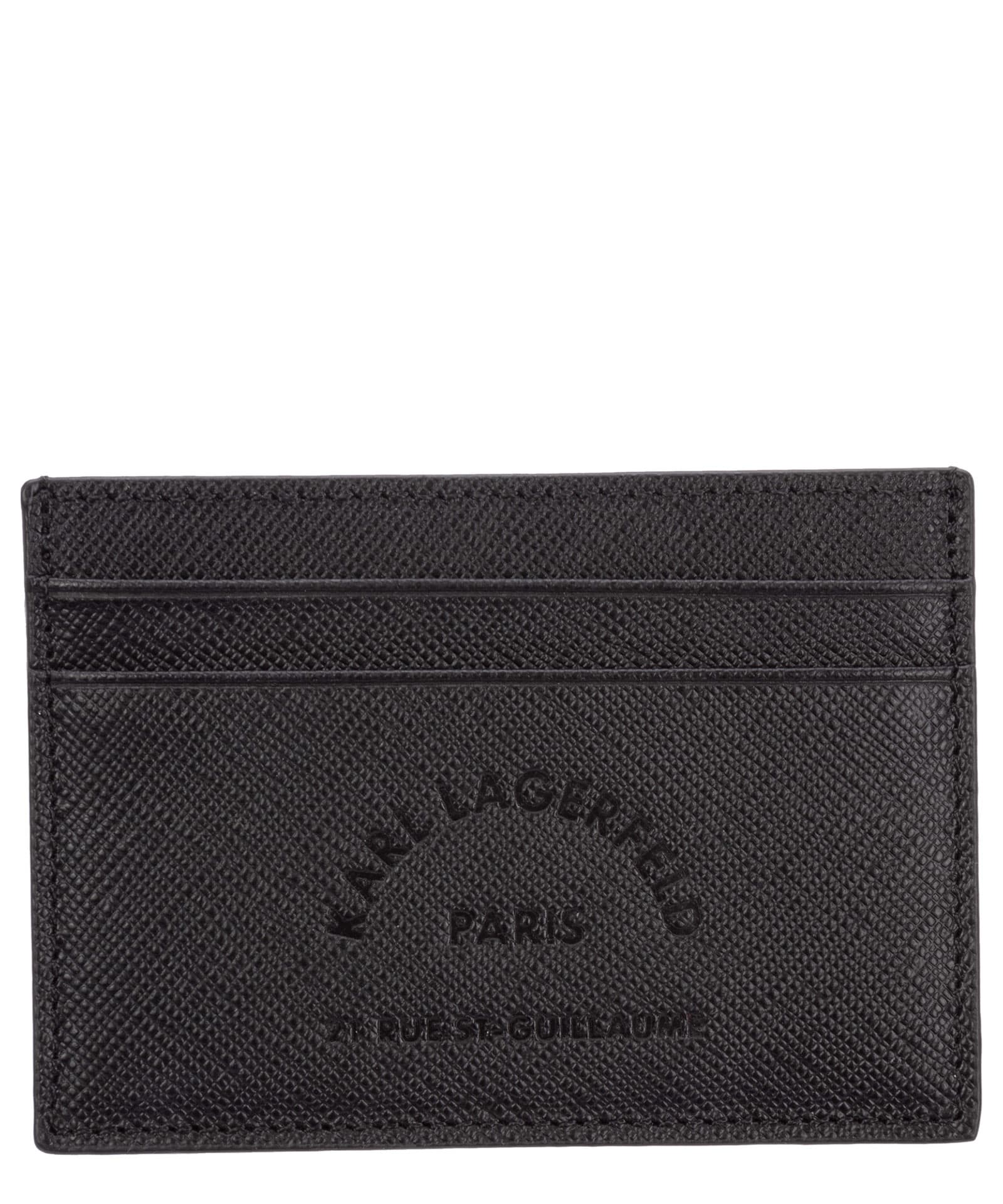 Karl Lagerfeld Rue St Guillaume Leather Credit Card Holder