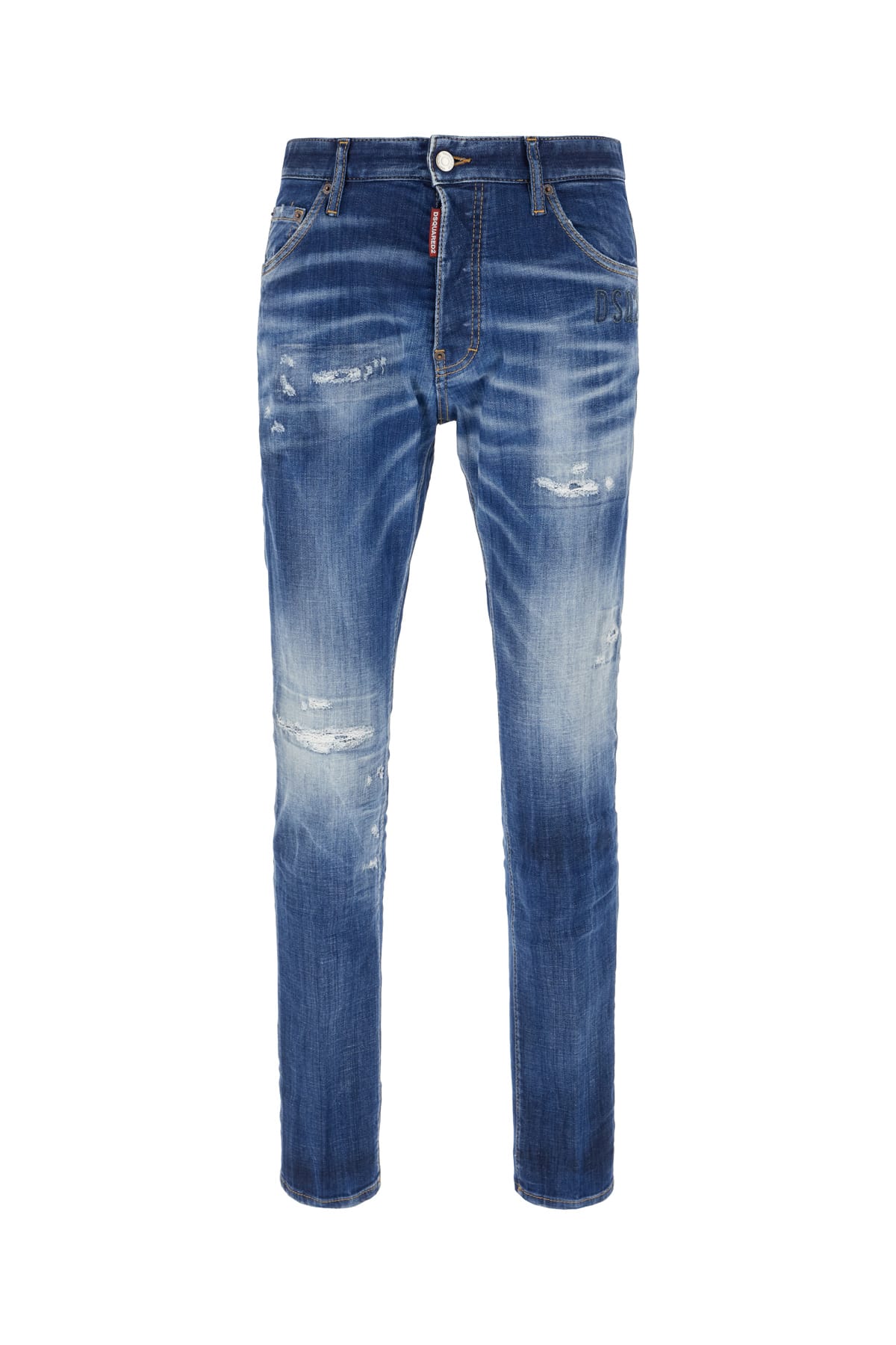 Dsquared2 Stretch Denim Cool Guy Jeans In Navy Blue