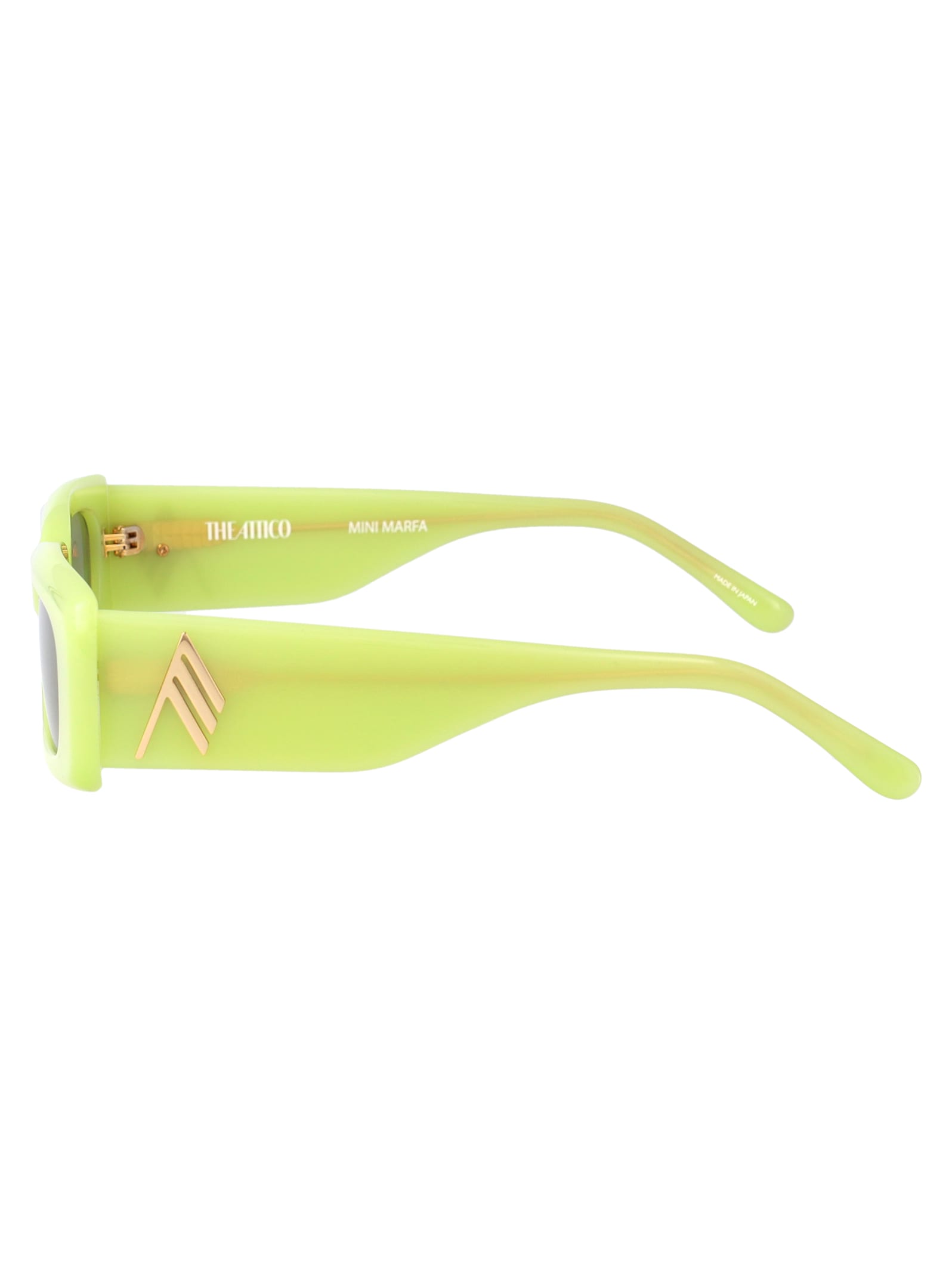 Attico Mini Marfa Sunglasses In Green