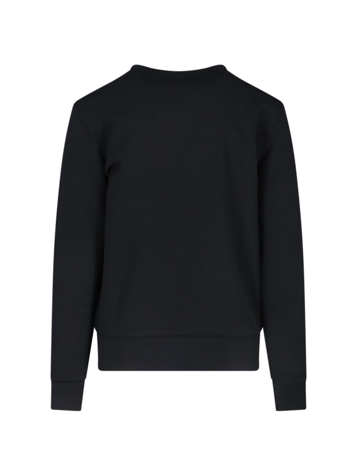 Shop Polo Ralph Lauren Logo Cropped Sweatshirt In Black