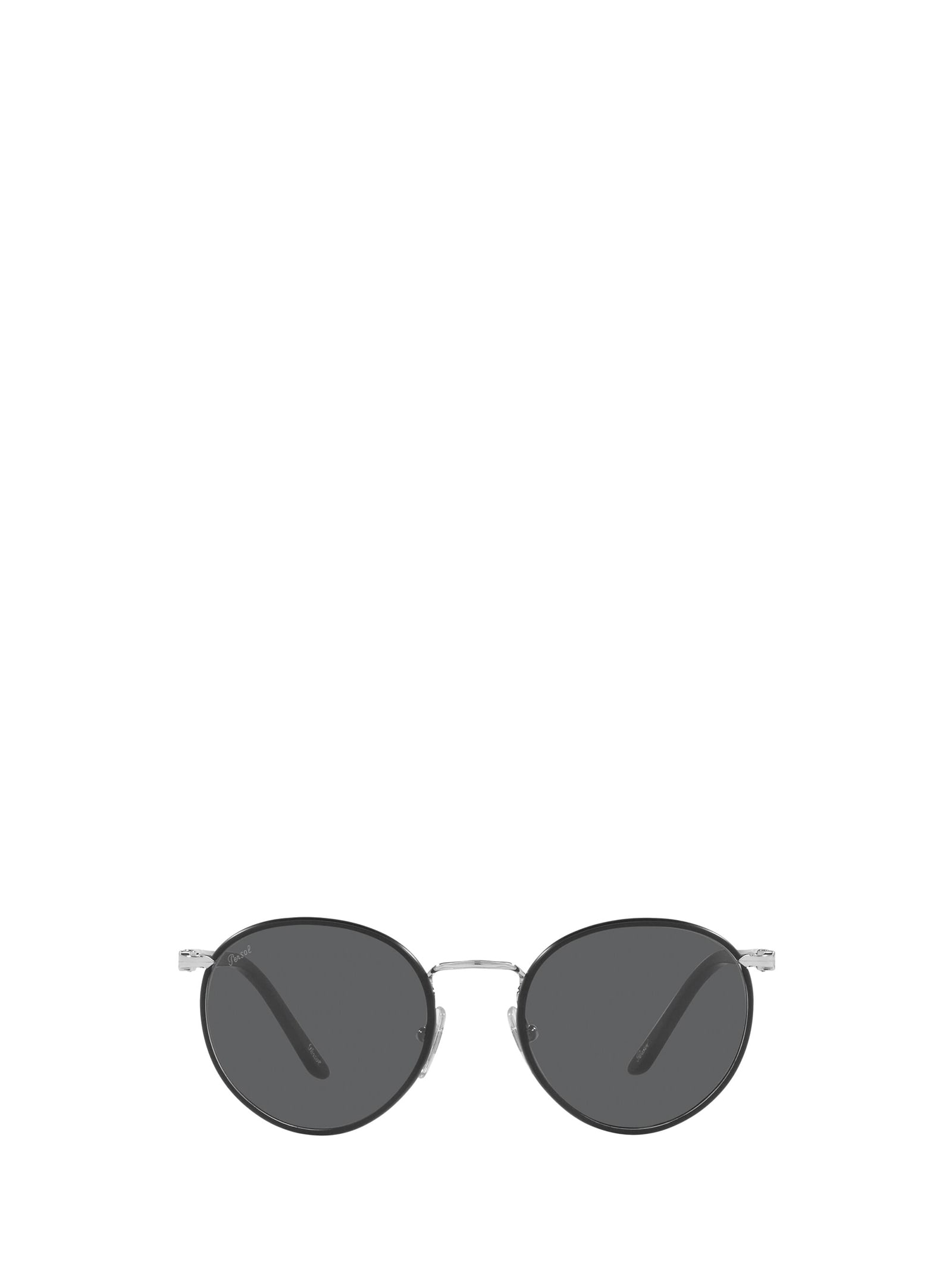 Shop Persol Po2422sj Silver Matte Black Sunglasses