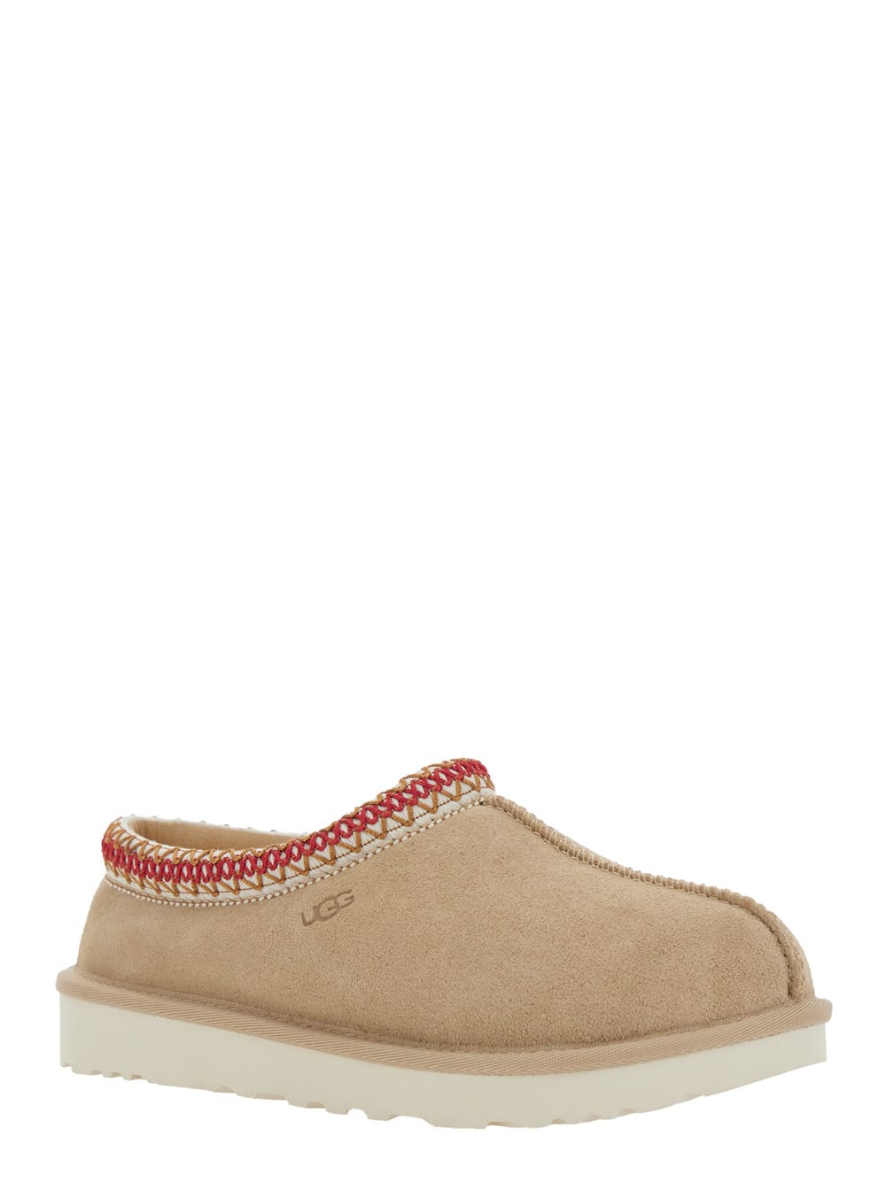 【送料&関税込】UGG Tasman Beige Plaited Hem Mules In Suede UGG Tasman Beige Plaited Hem Mules In Suede Woman - Women
