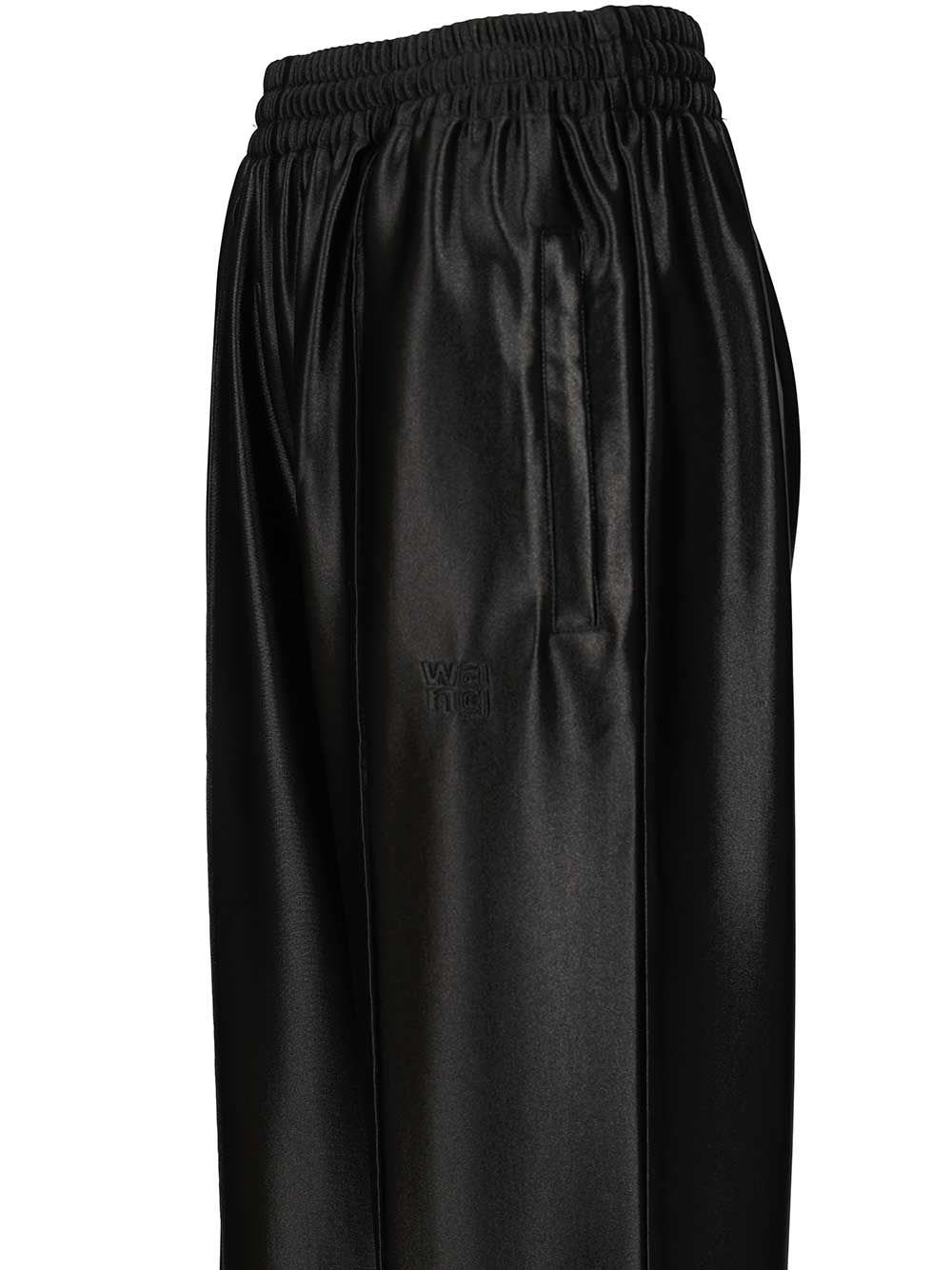 Alexander Wang Women Logo Pre Styled Biker Shorts Pants In Black