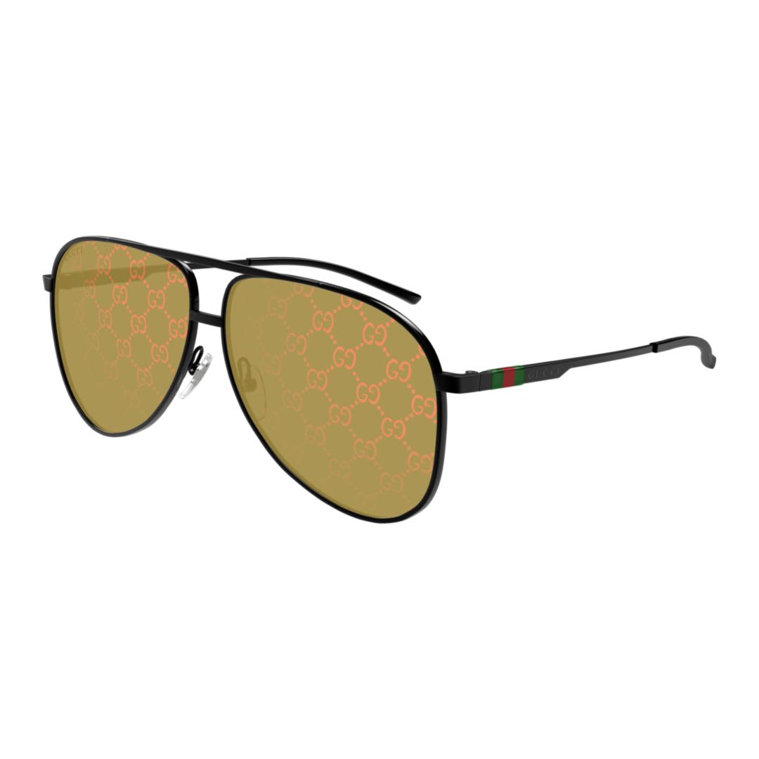 Gucci Gg1677s-005 Black-black-yellow In Yellow