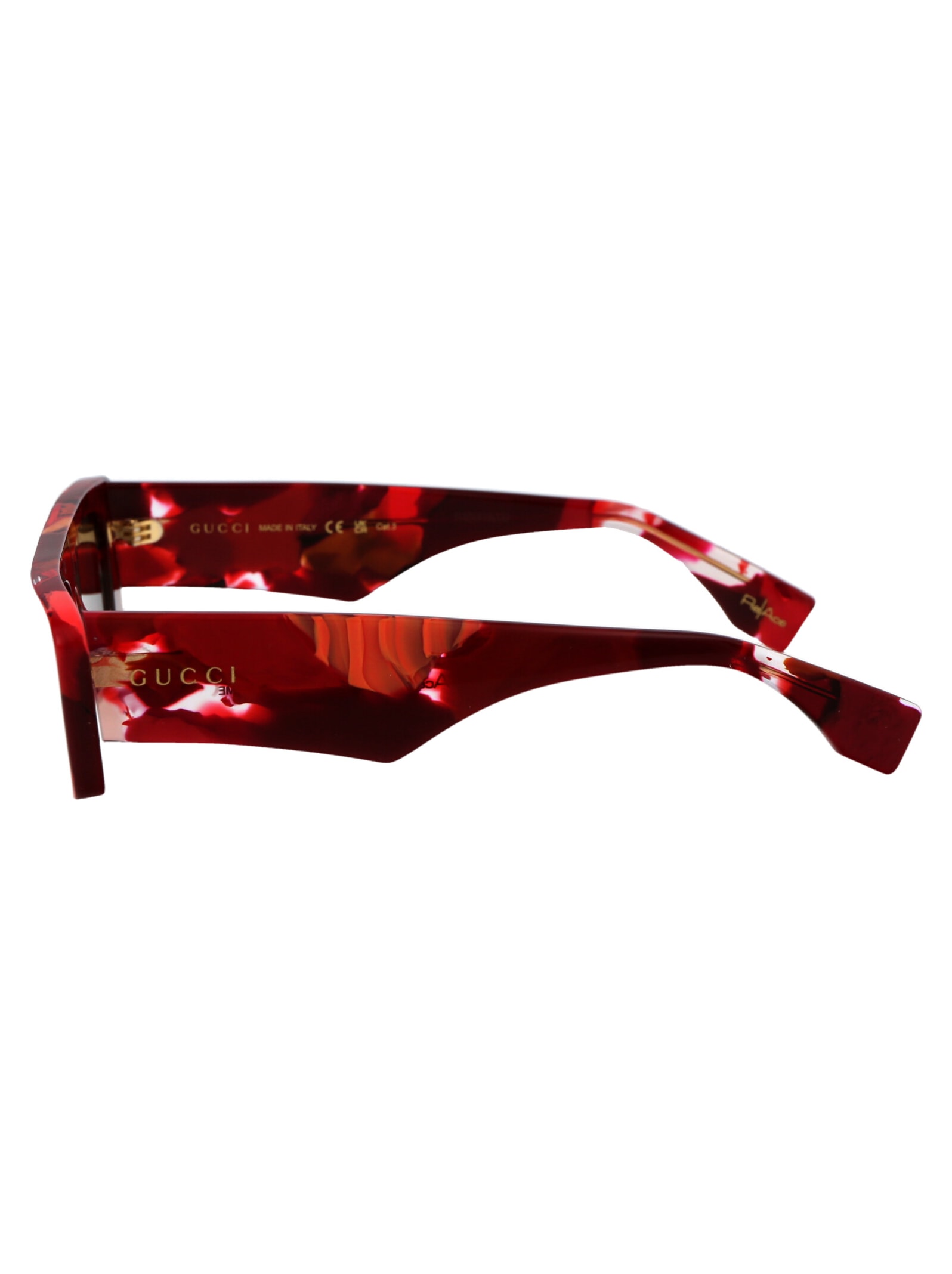 Shop Gucci Gg1625s Sunglasses In 002 Red Red Grey