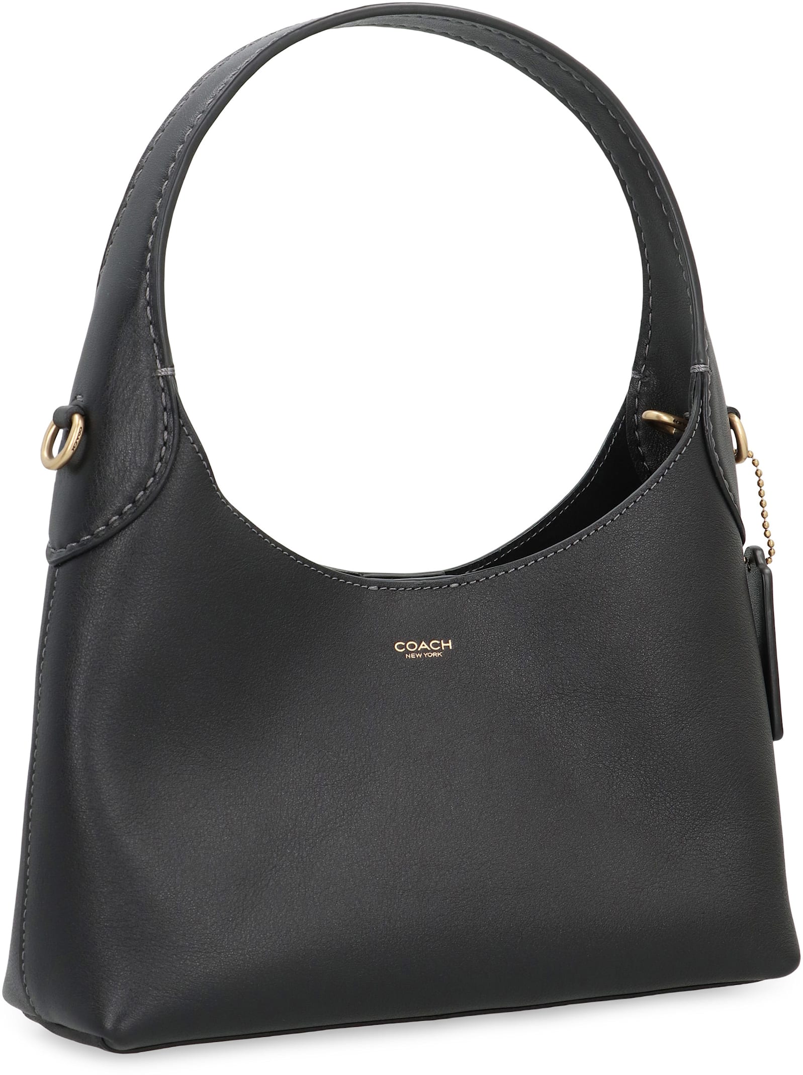 Coach New York Black Leather Brooklyn 23 Shoulder Bag In Black