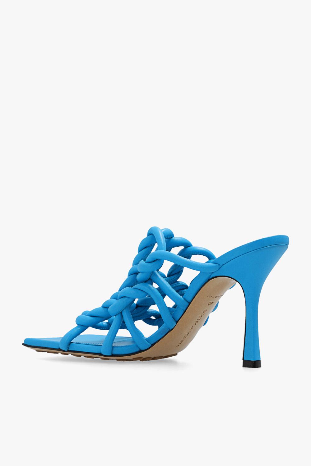 Bottega Veneta 100mm Twisted Interwoven Leather Sandals