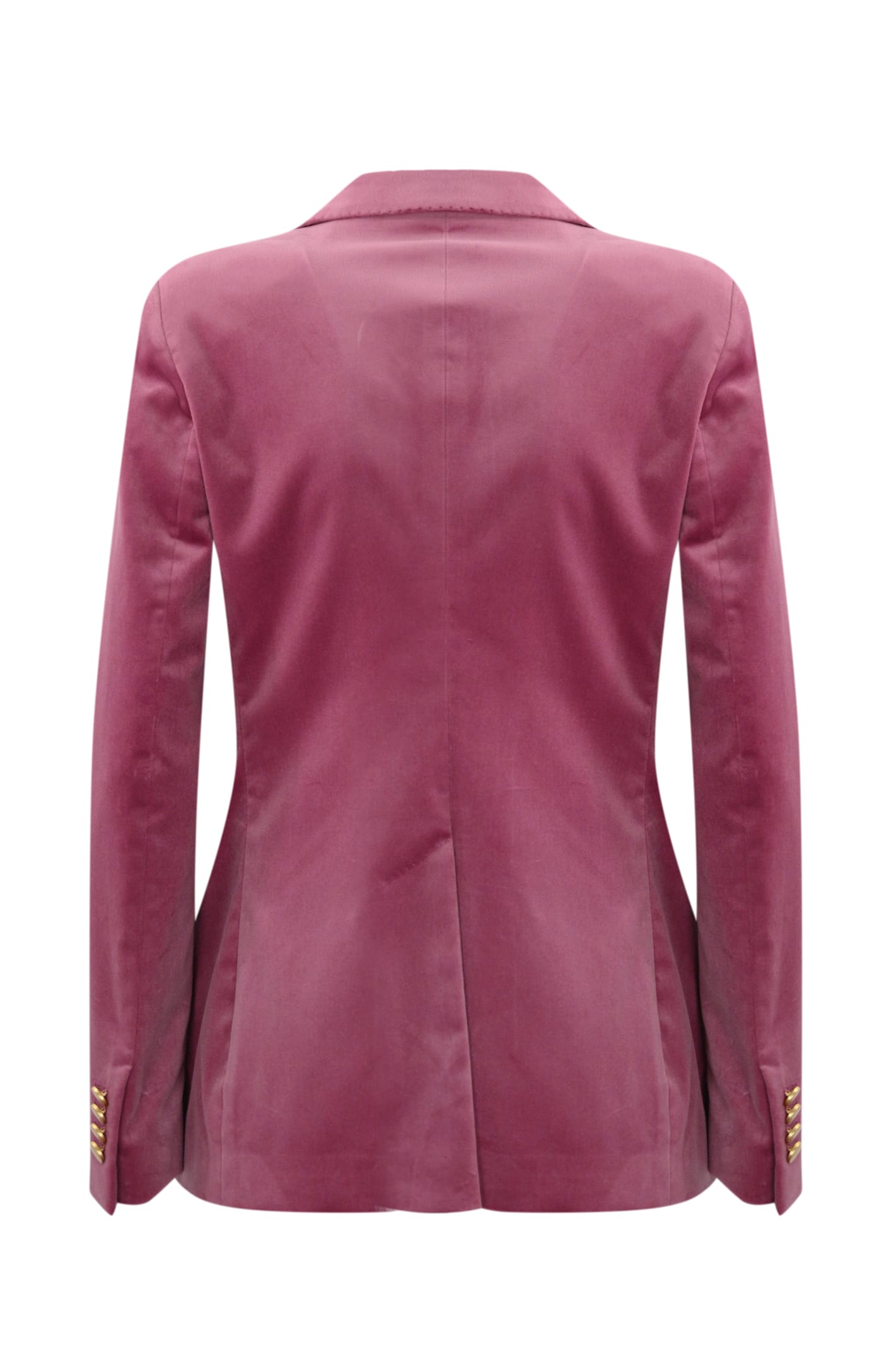 Shop Tagliatore Parigi Blazer In Velvet In Rosa