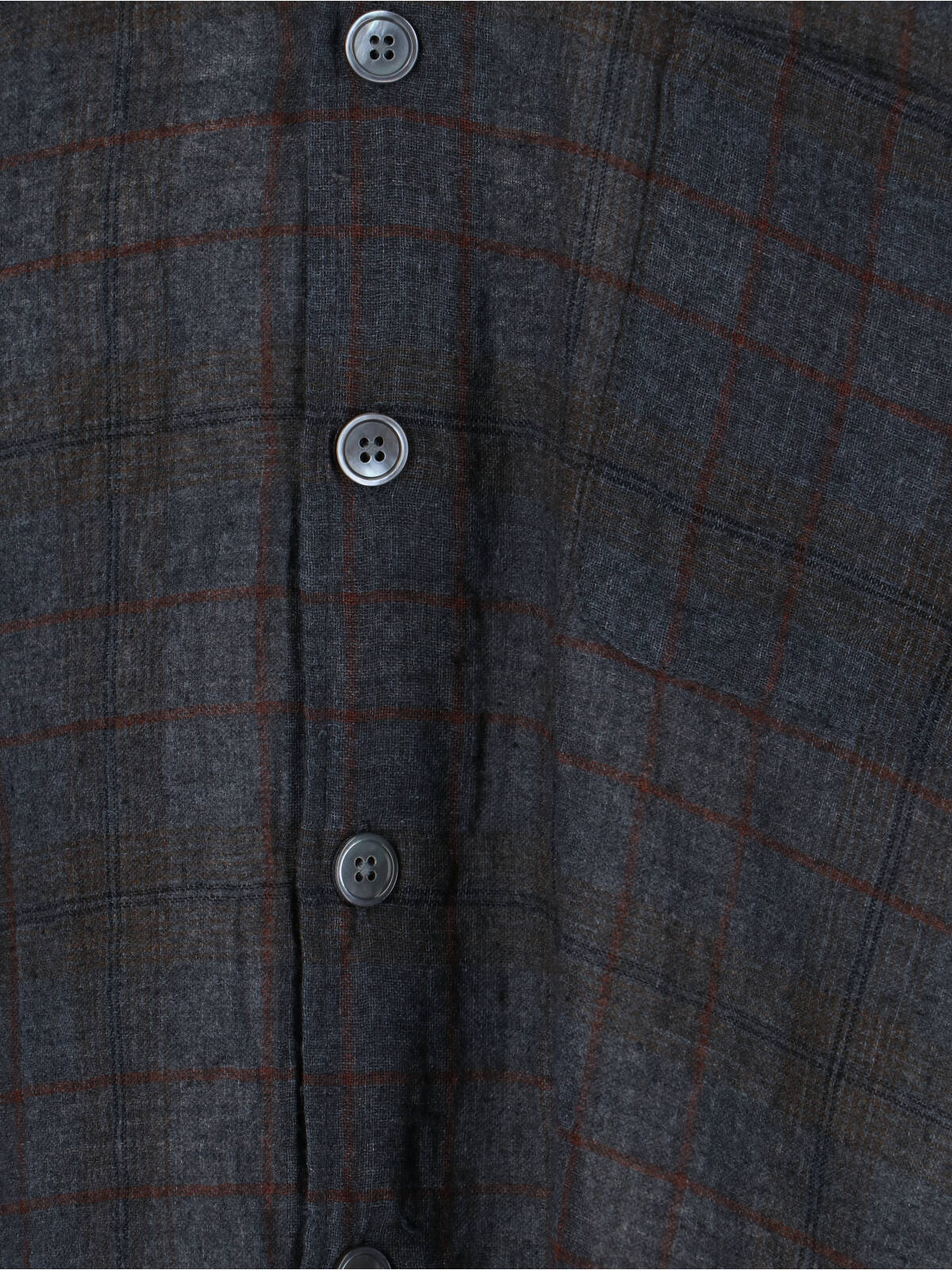 Our Legacy Check Pattern Button-down Shirt With Chest Pocket In Black