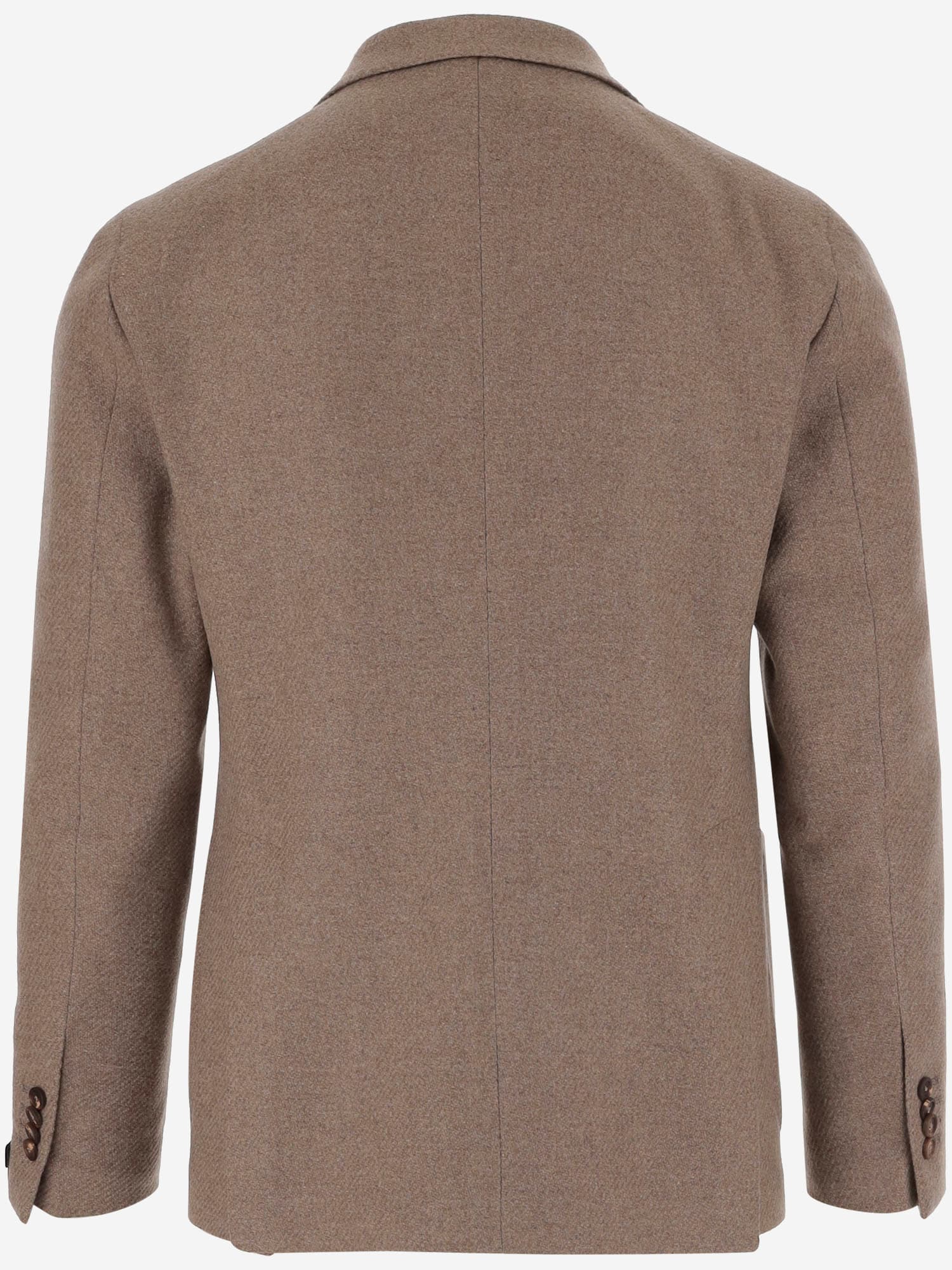 Tagliatore Wool Blend Single-breasted Jacket In Brown