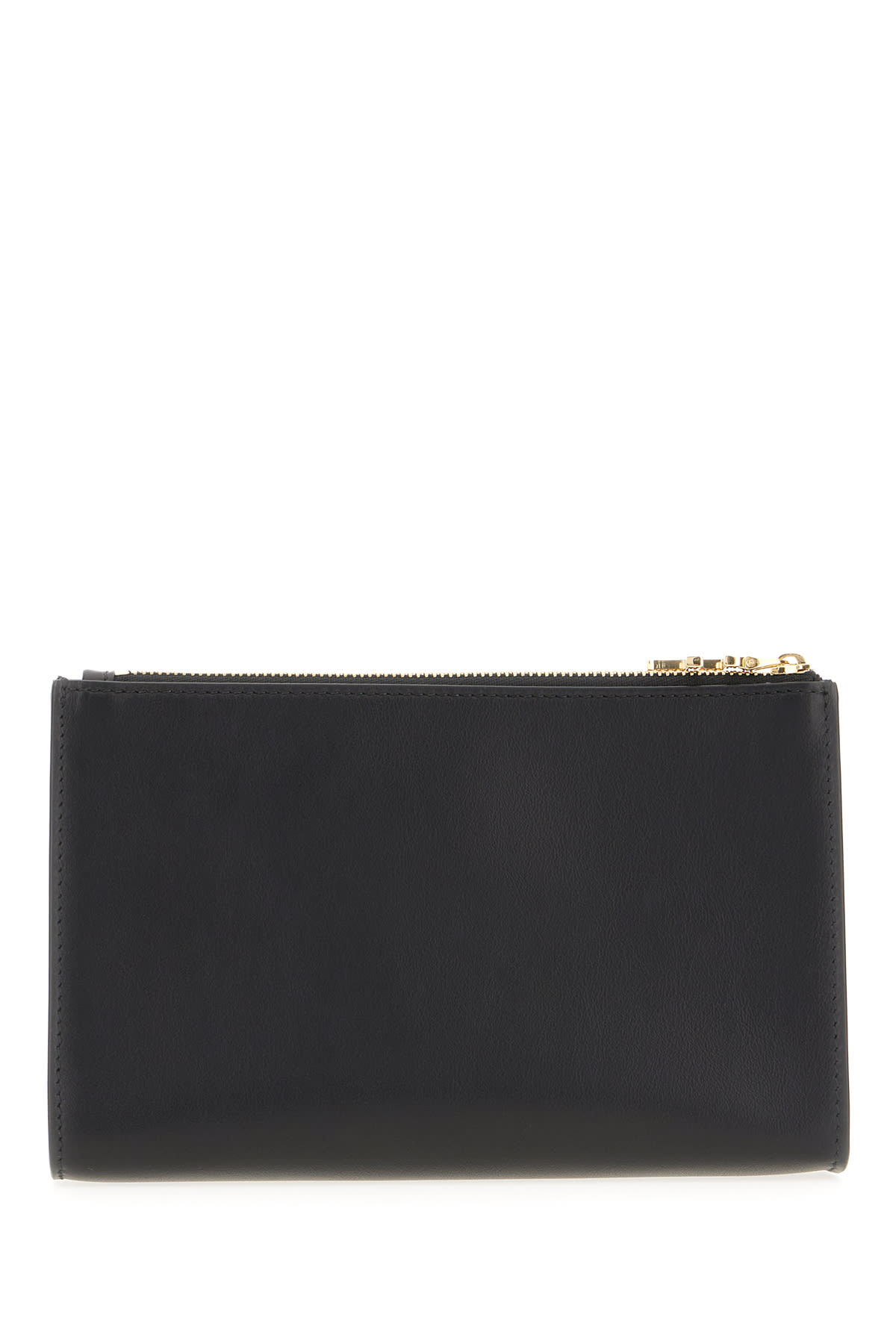 Shop Ferragamo Black Leather Clutch In Nero