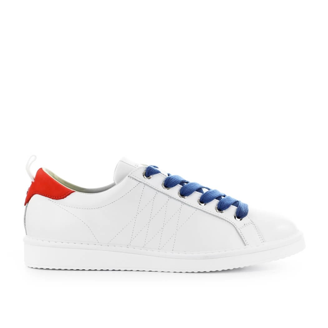 Panchic Pànchic White Red Leather Sneaker