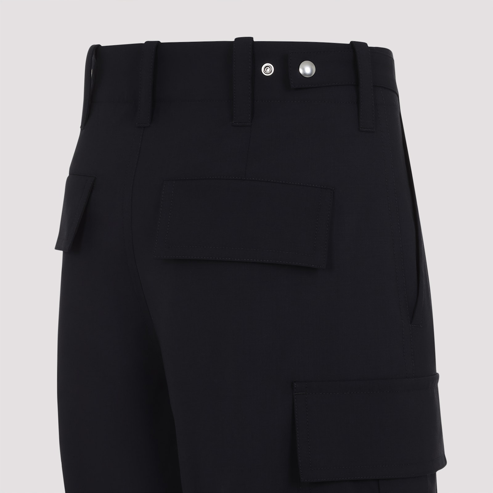 Bottega Veneta Fine Cargo Trousers In Midnight Blue