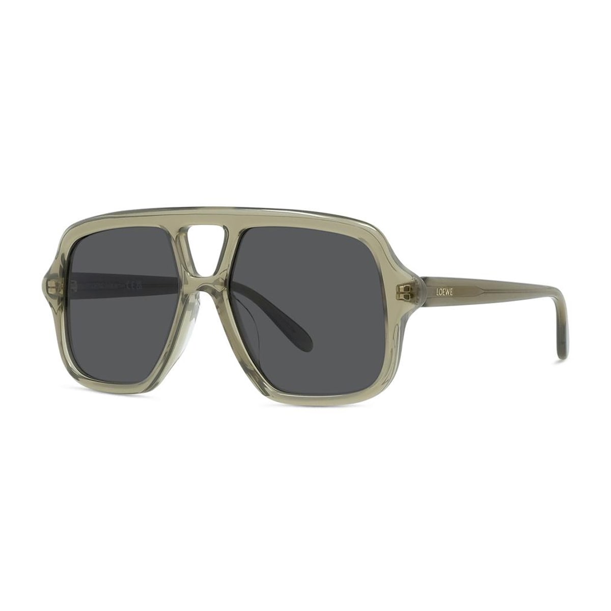 Loewe Lw40161u Slim 96a Grigio Trasparente Sunglasses In Gray