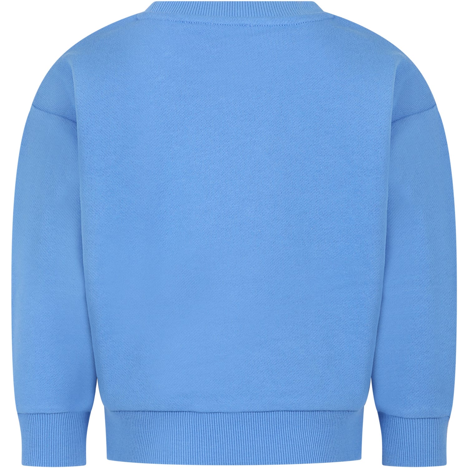 Shop Little Marc Jacobs Blue Sweatshirt For Girl With Logo
