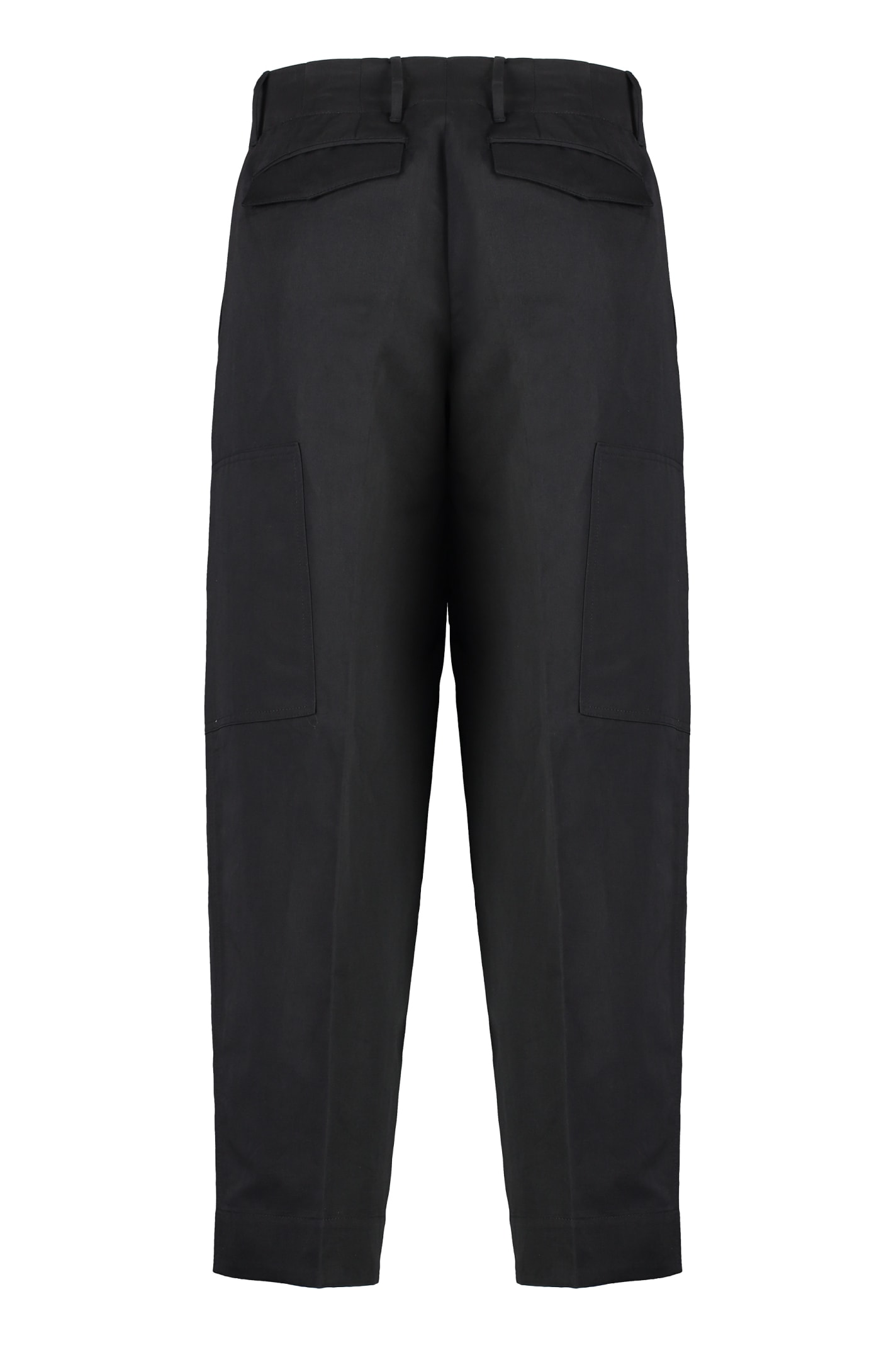 Shop Pt01 The Sailmaker Cotton-linen Trousers In Black