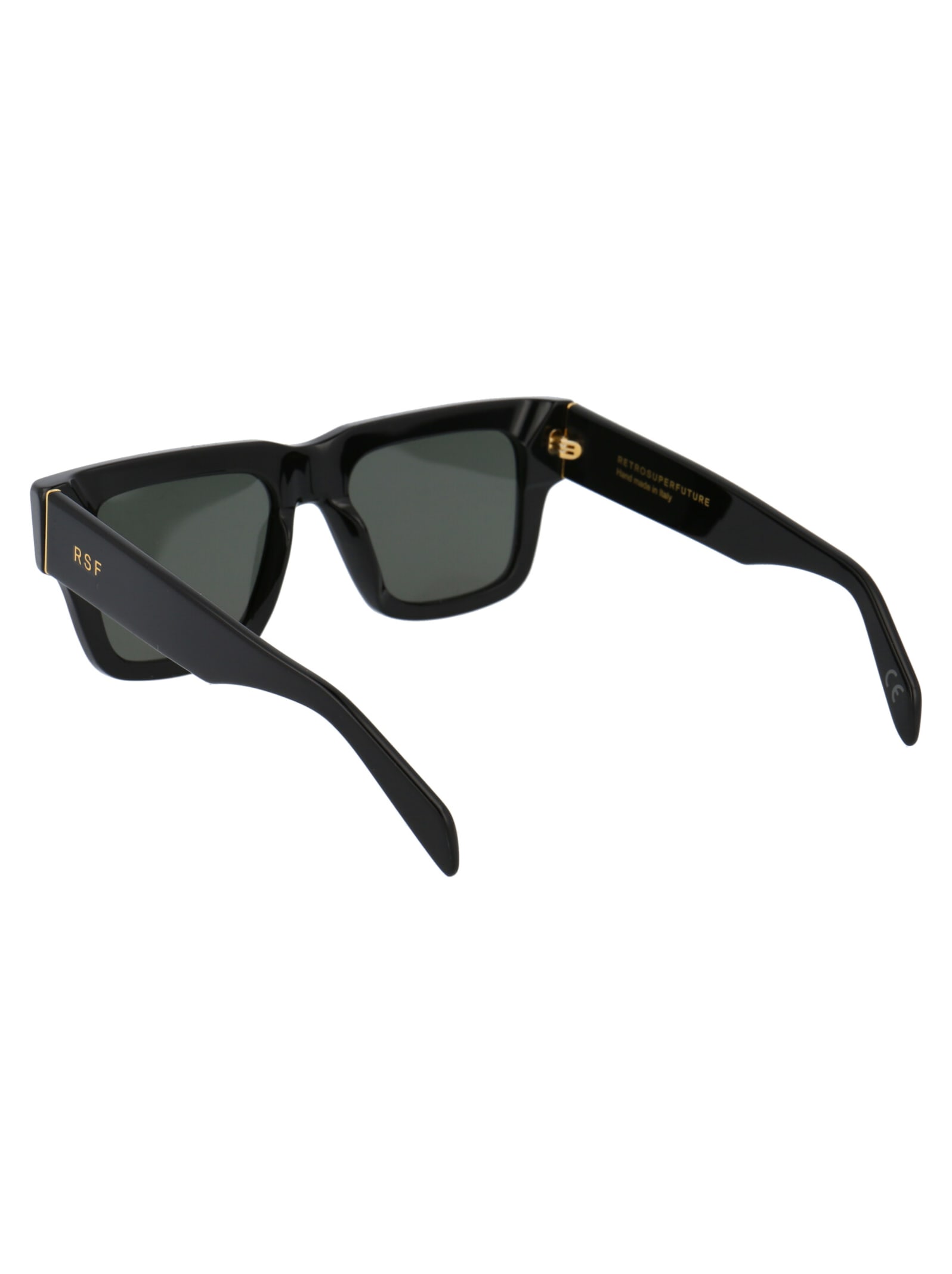 Shop Retrosuperfuture Mega Sunglasses In Black