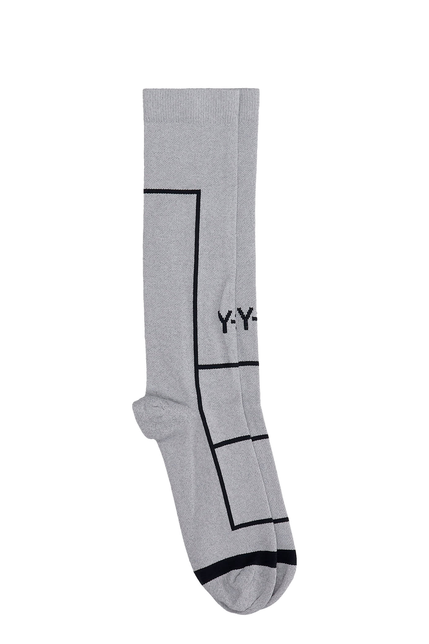 Y-3 SOCKS IN GREY COTTON,GQ5985