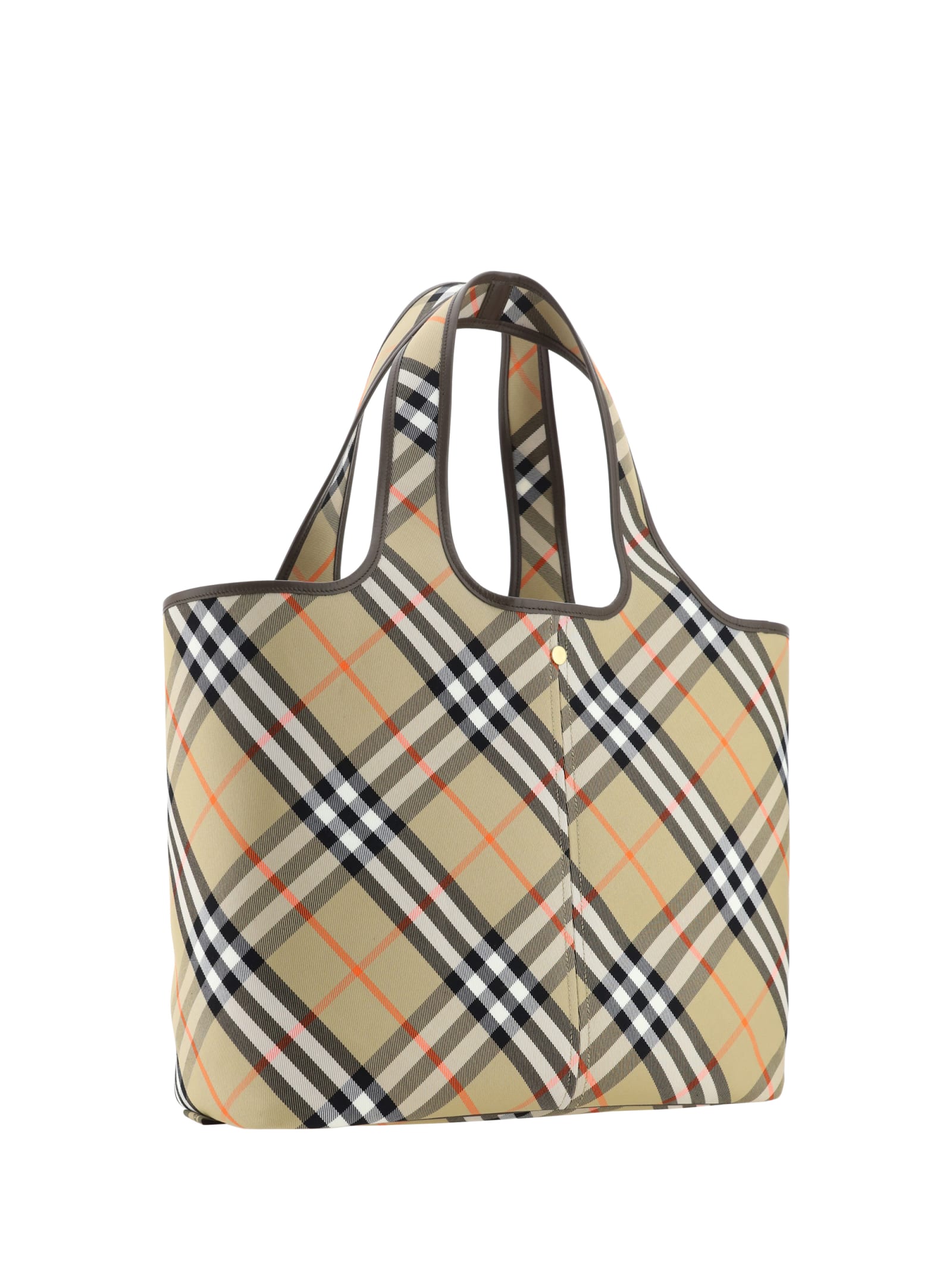 Shop Burberry Tote Bag In Sand