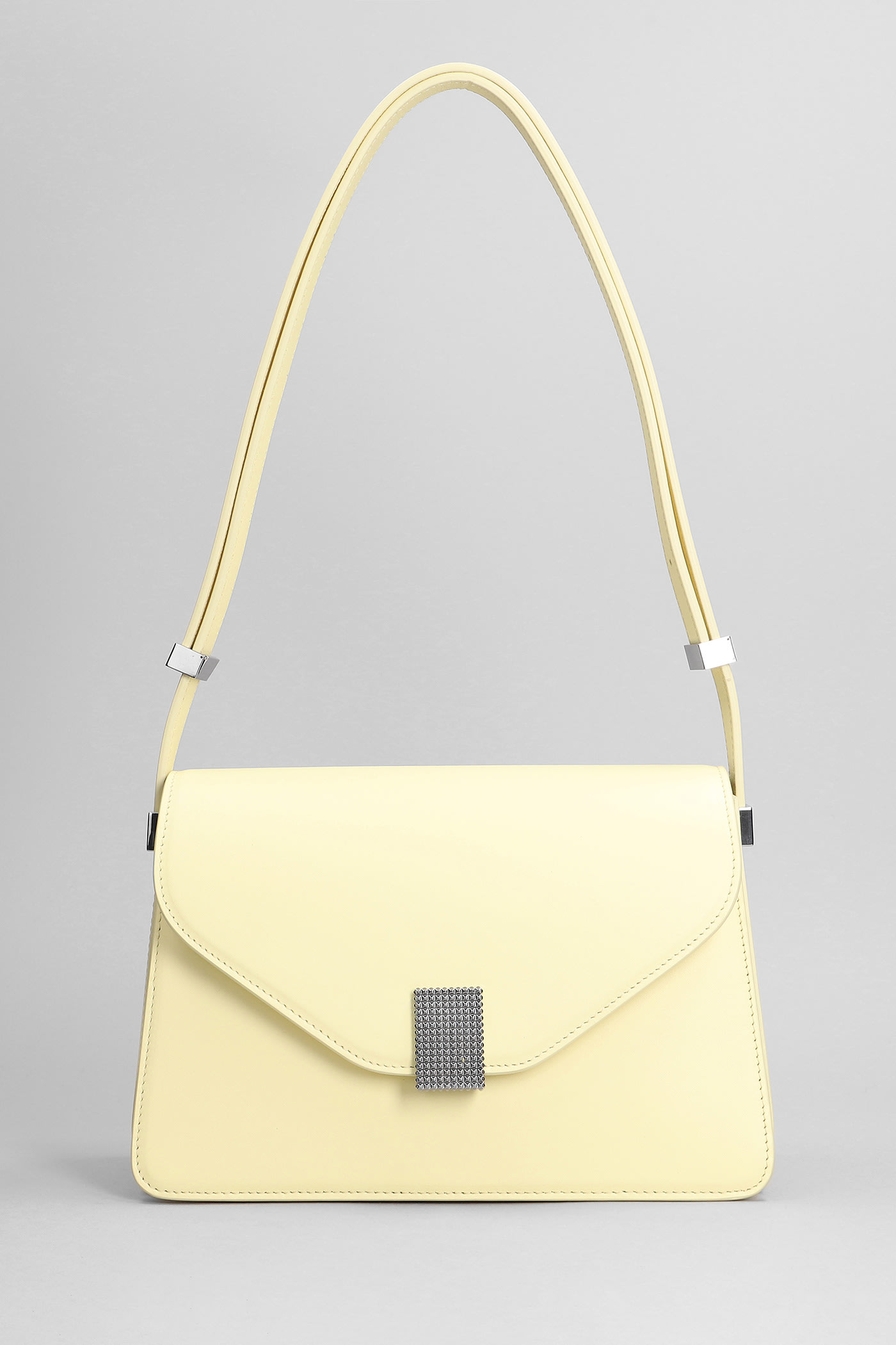 LANVIN SHOULDER BAG IN YELLOW LEATHER