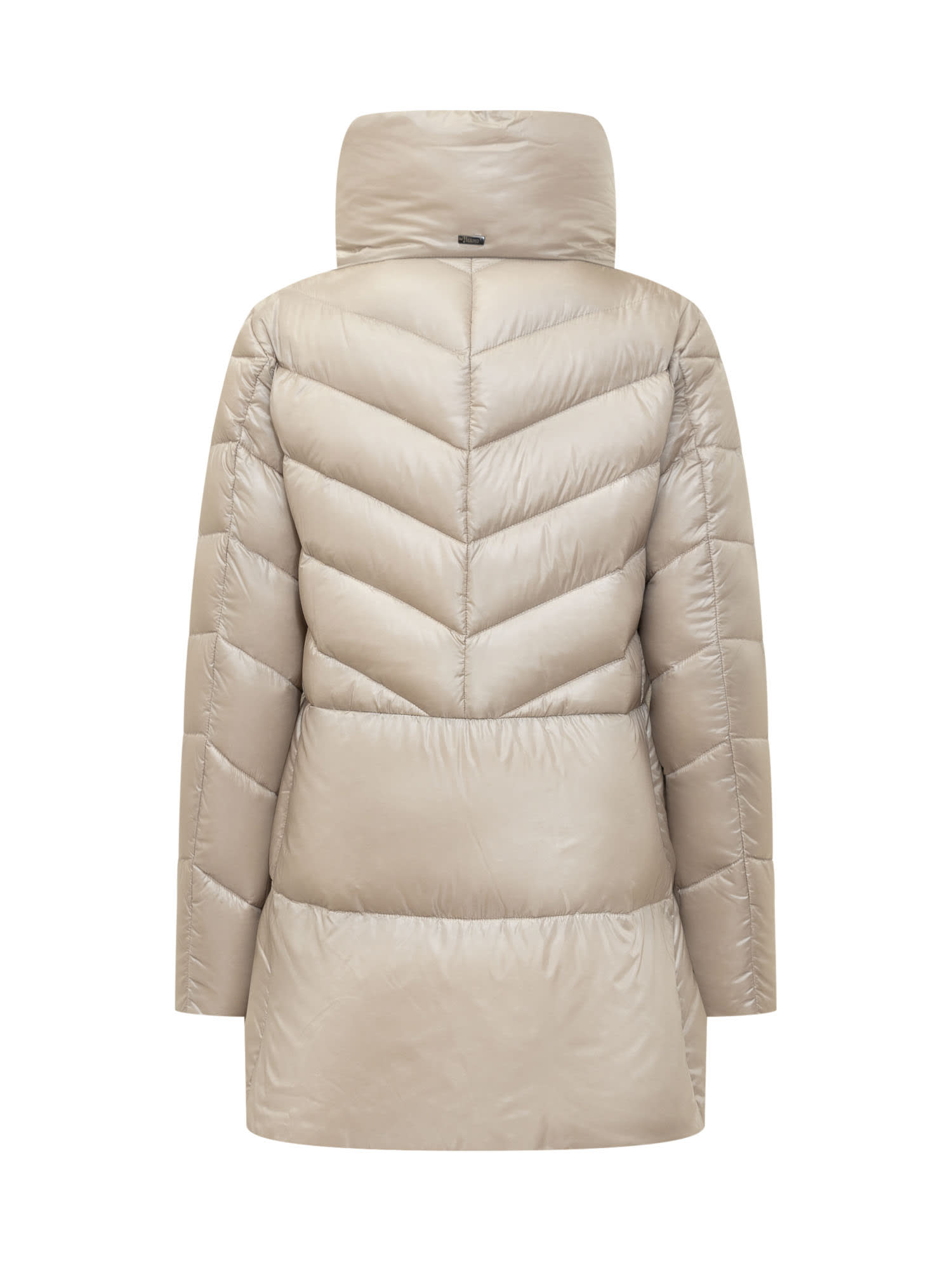 Shop Herno A-shape Down Jacket In Chantilly