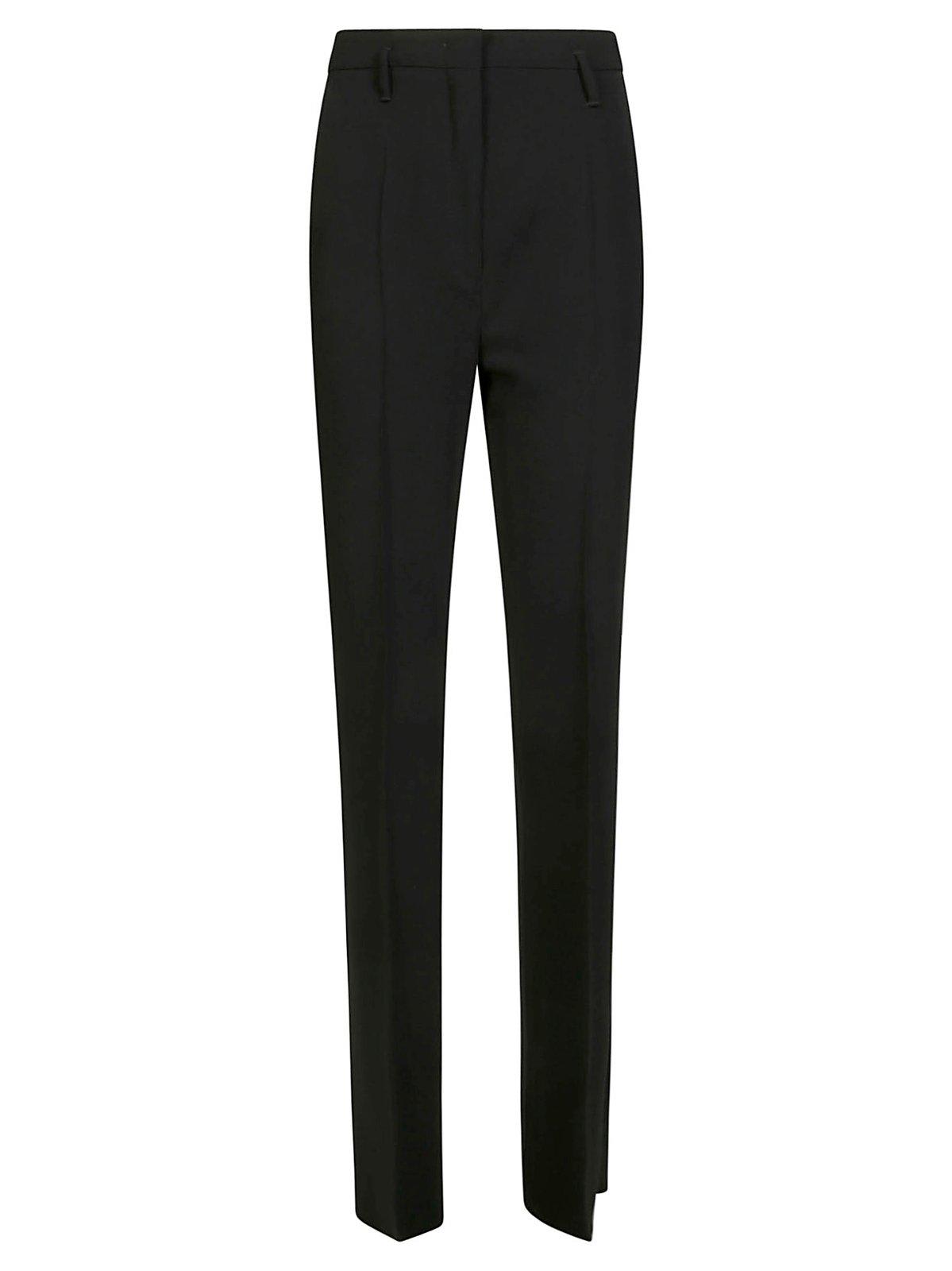 Shop Max Mara Pleat Detailed Straight Leg Trousers  Studio In Black