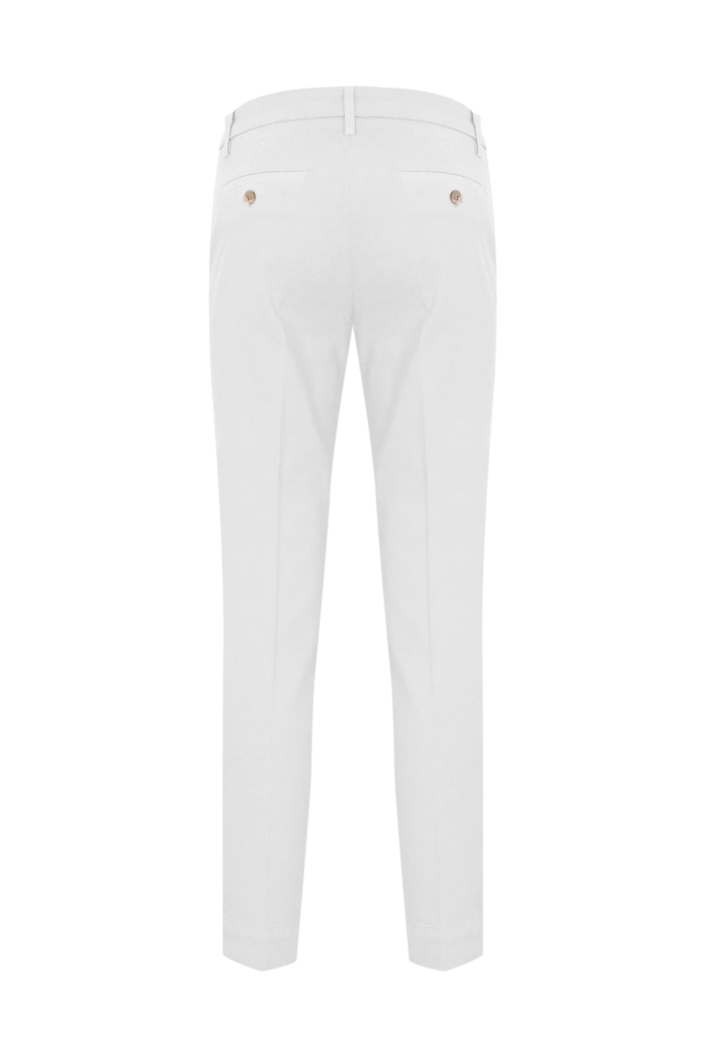 Re-hash Gloria Capri Chino Trousers In Bianco