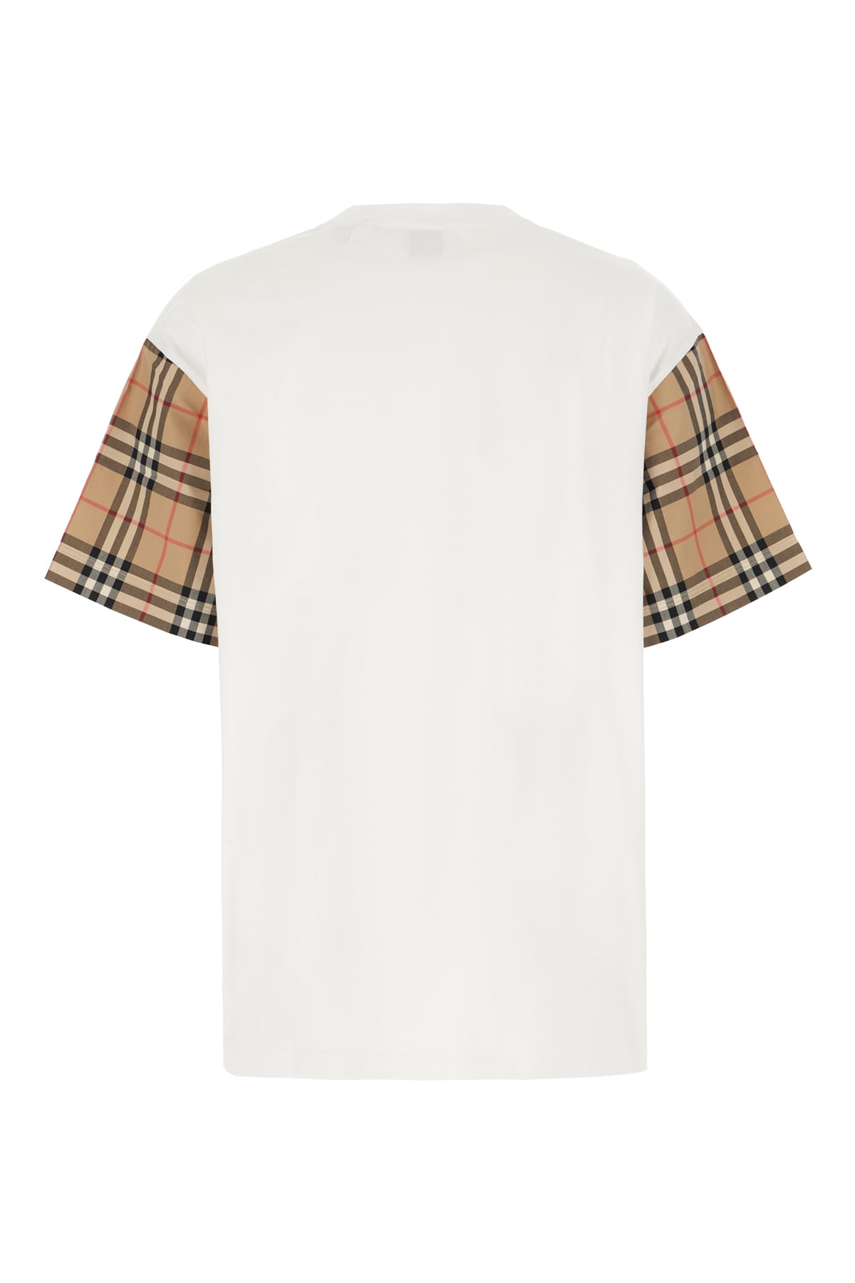 Shop Burberry White Cotton T-shirt