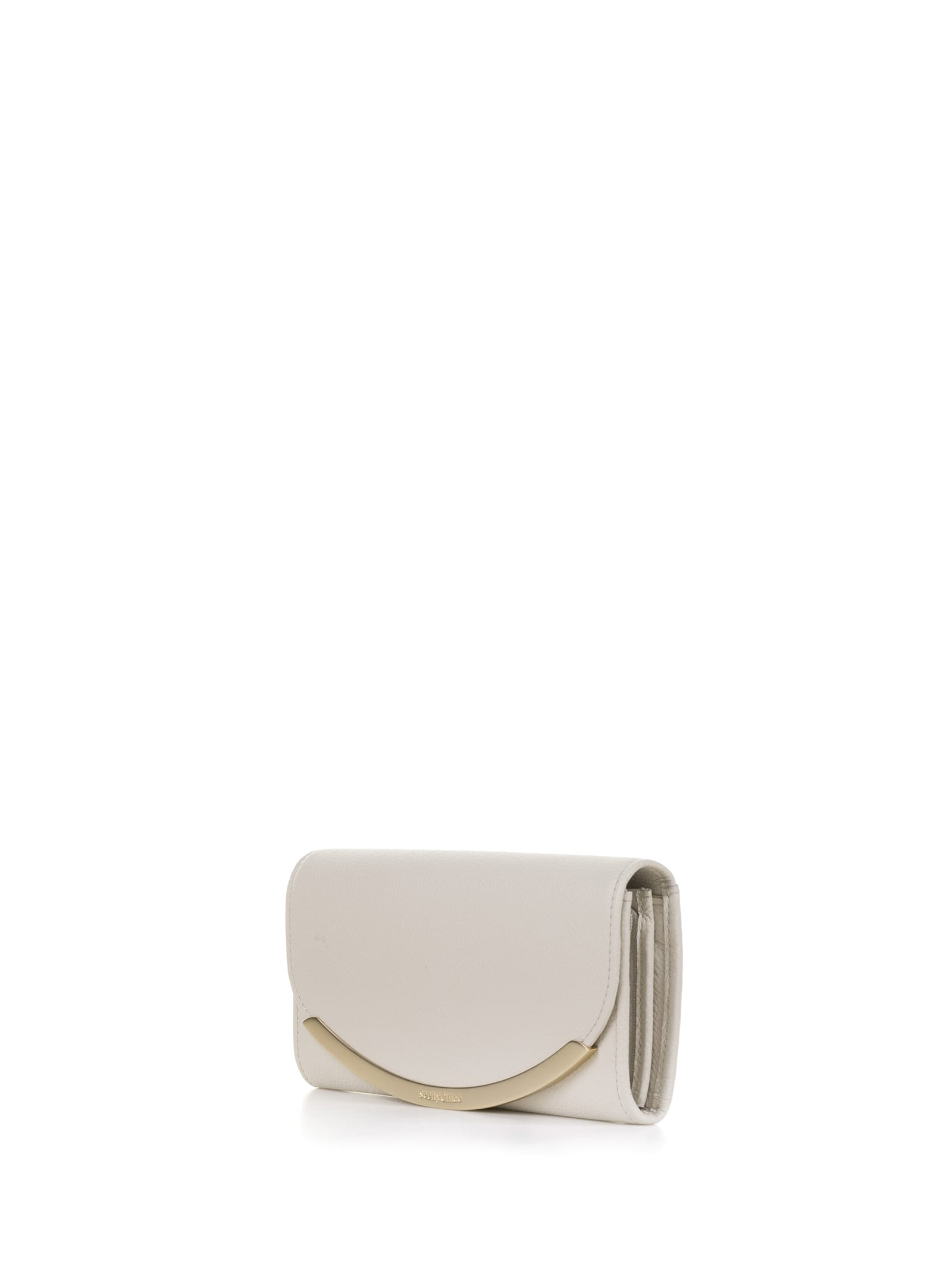Shop See By Chloé Wallet In Cement Beige