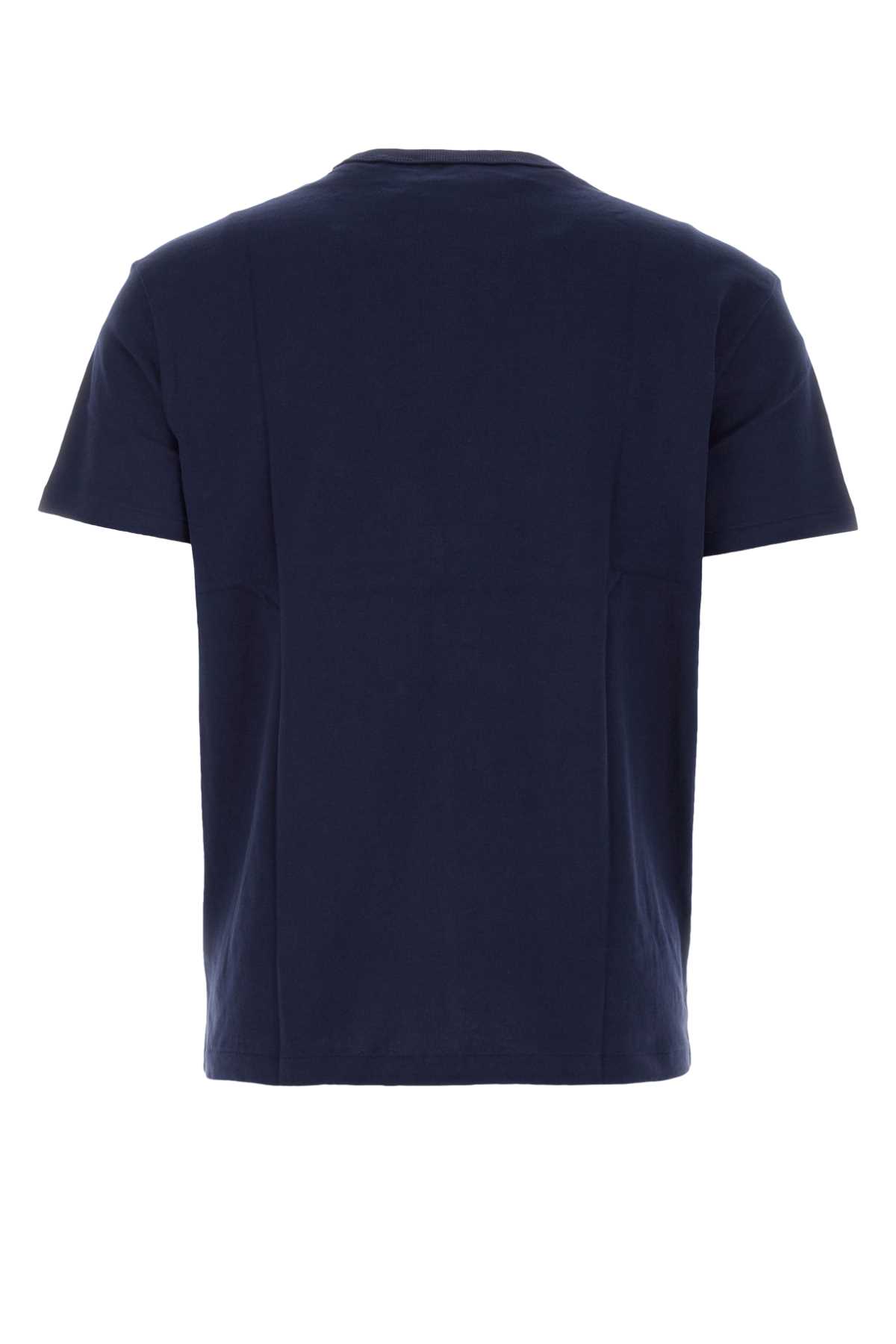 Shop Polo Ralph Lauren Midnight Blue Cotton T-shirt In Newportnavy