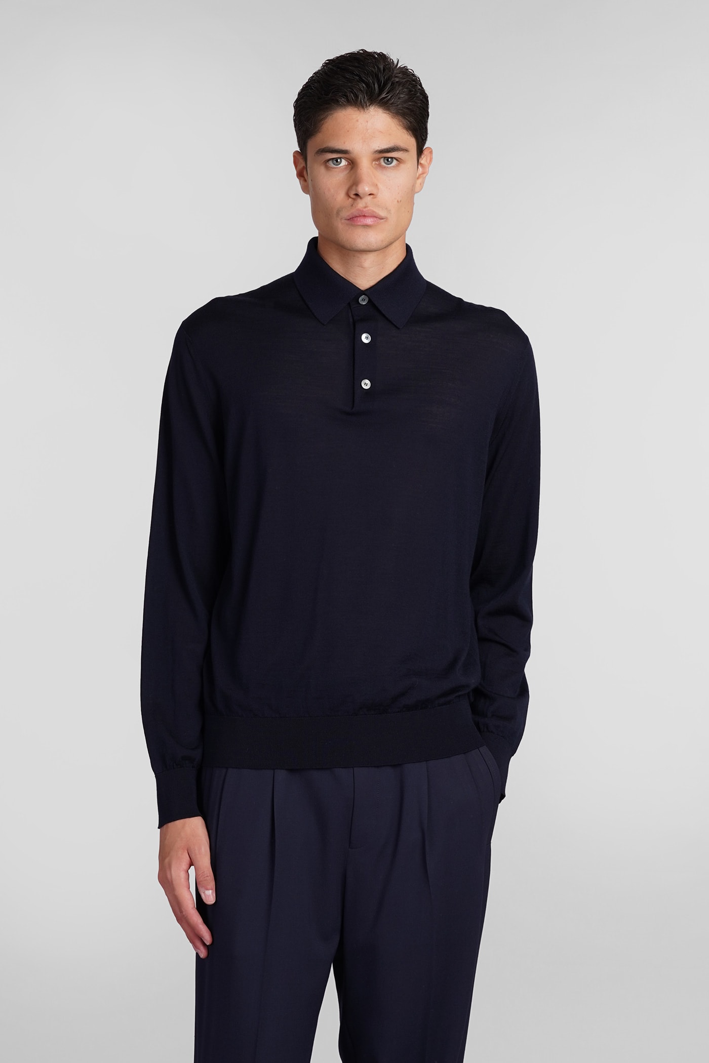 Shop Zegna Knitwear In Blue Wool