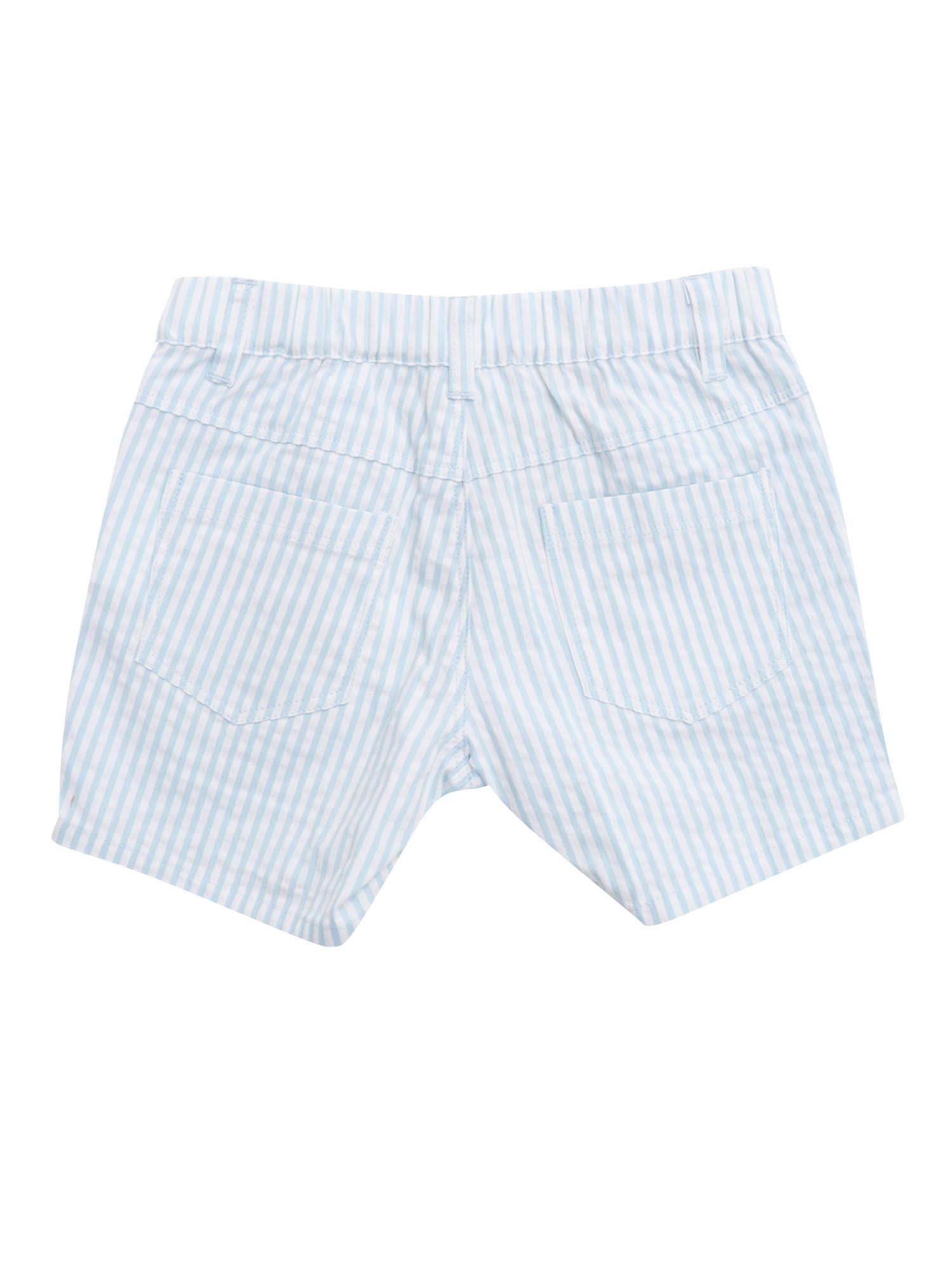 Moschino Stripe-pattern Shorts In White