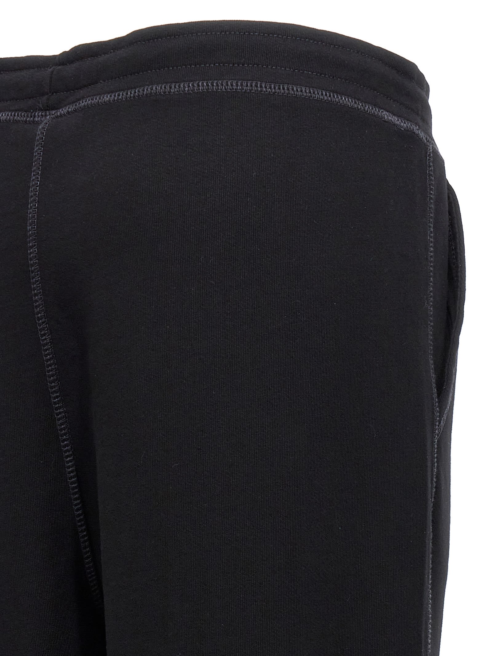 Shop Ganni Logo Embroidered Joggers In Black