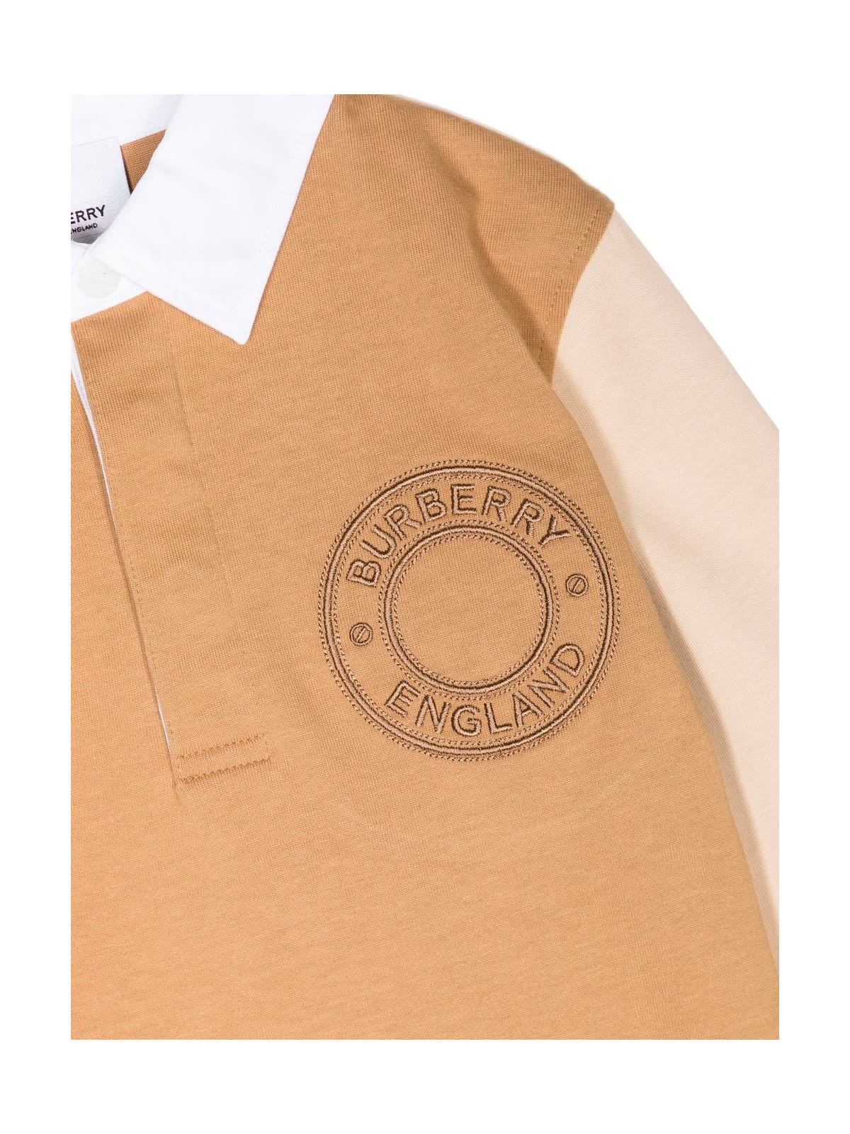 Shop Burberry Roundel Polo In Archive Beige