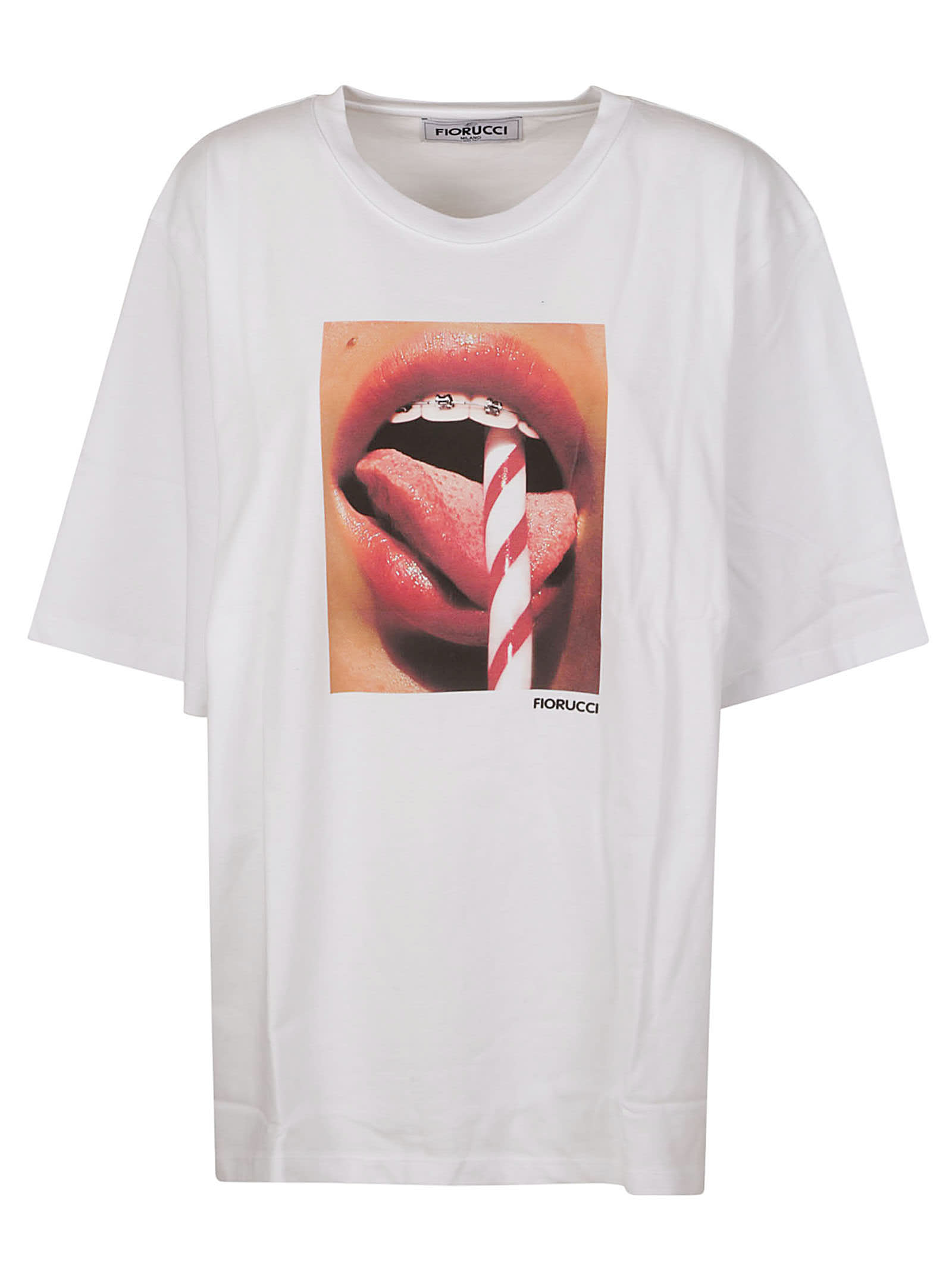 Mouth Print Boxy T-shirt