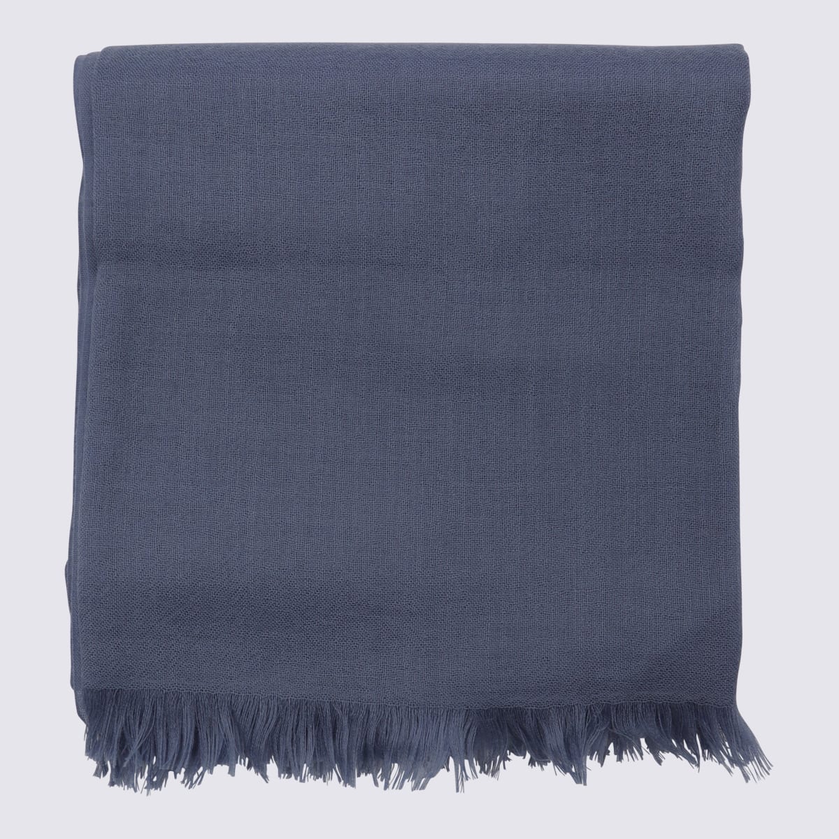 Brunello Cucinelli Silk Cashmere Scarf Scarves And Foulards Light Blue