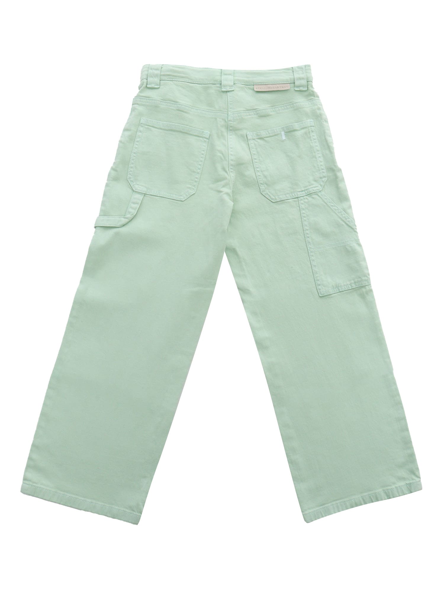Shop Stella Mccartney Green Mint Trousers