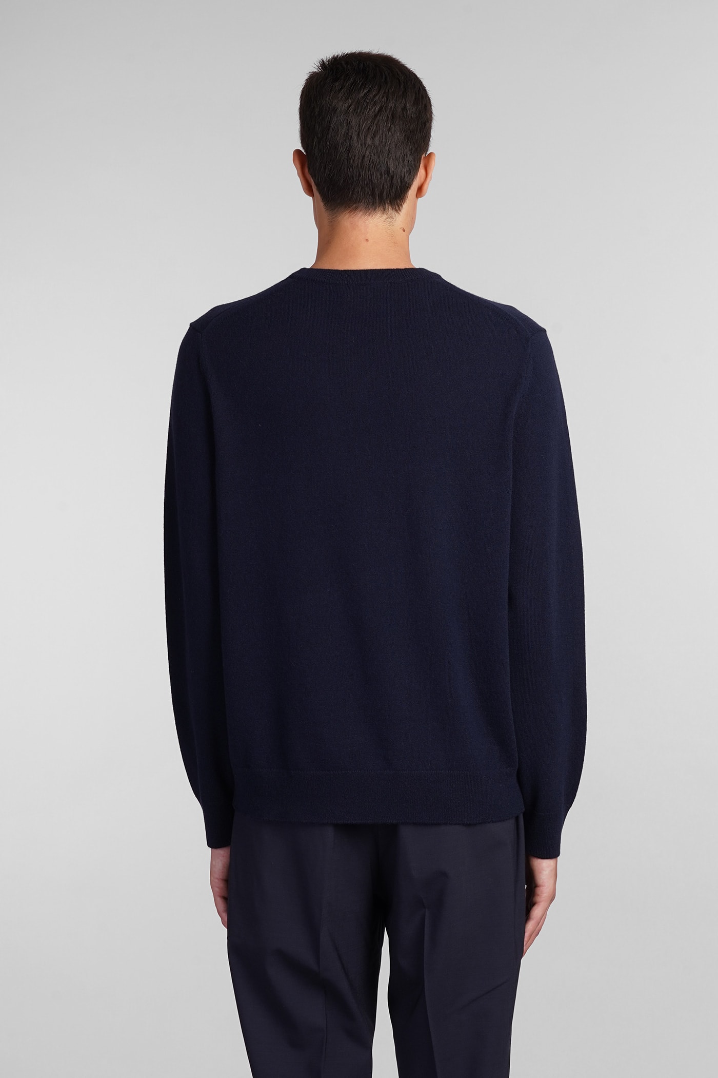 Shop Theory Knitwear In Blue Cashmere