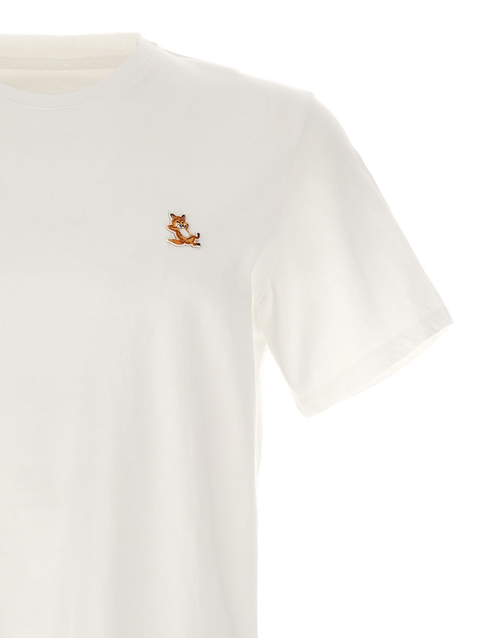 Maison Kitsuné Chillax Fox T-shirt In White