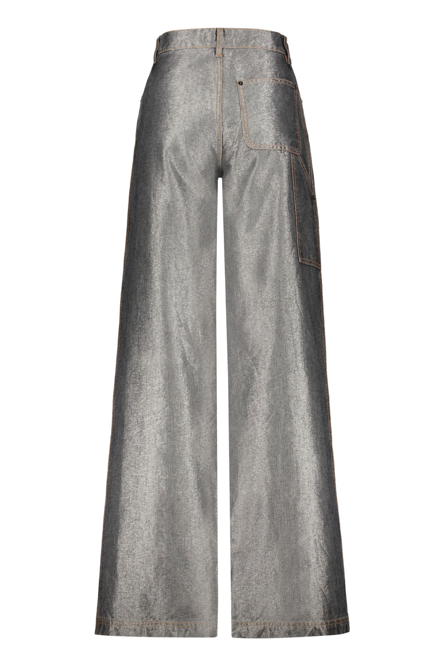 Shop Missoni Wide-leg Jeans In Silver