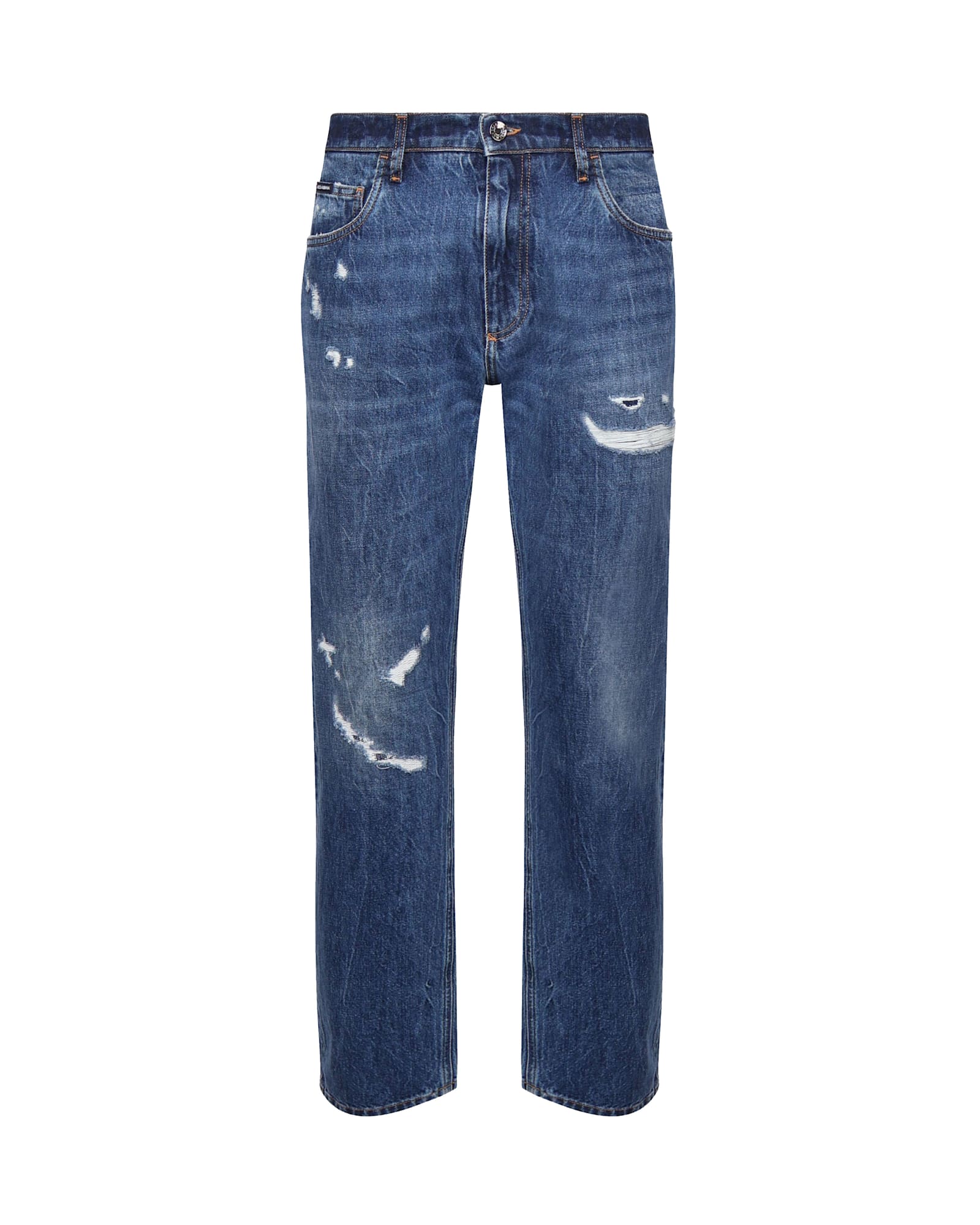 Shop Dolce & Gabbana Cotton Denim Jeans