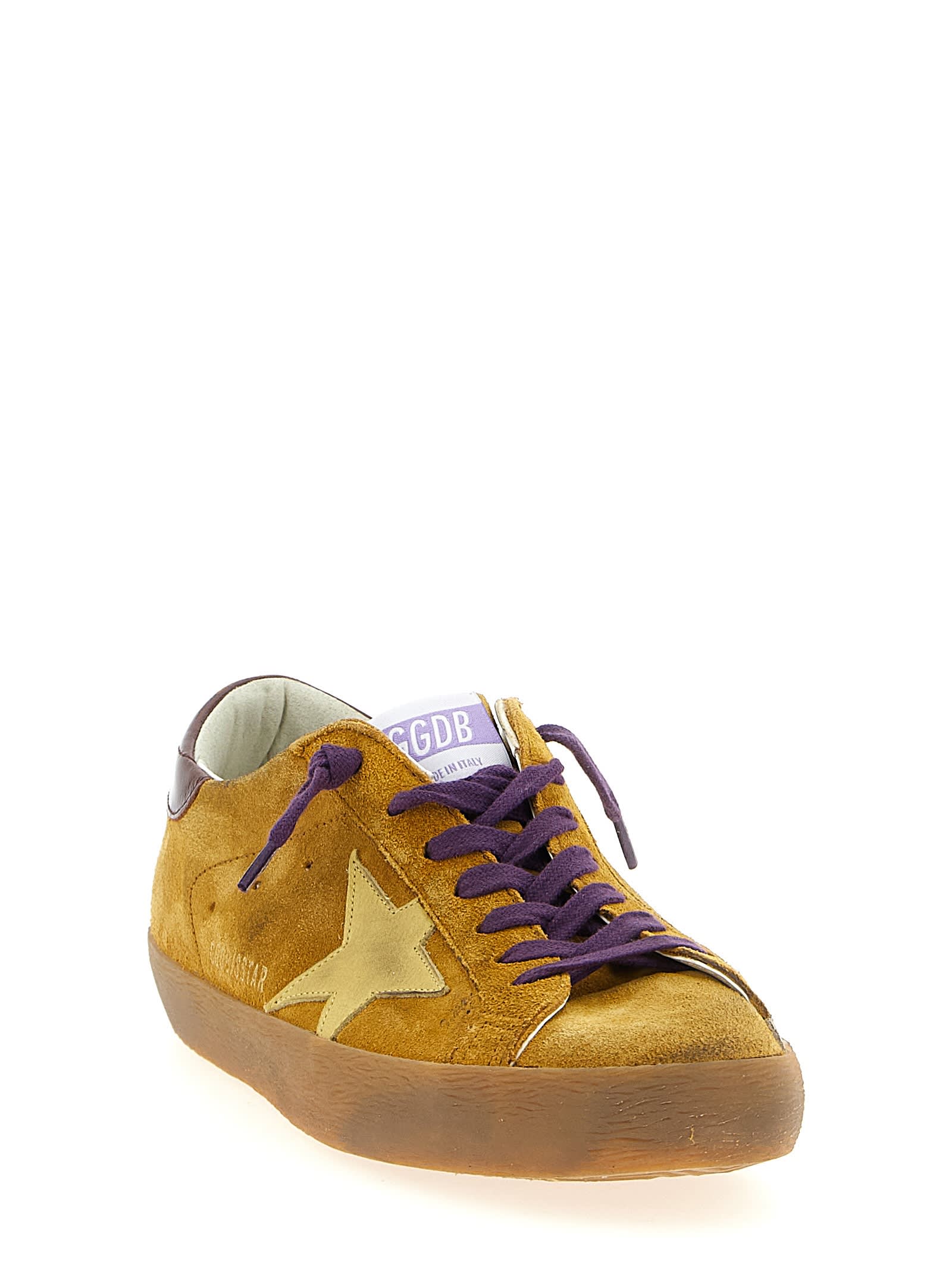 Golden Goose Emporio Armani Allover Logo Sneakers In Yellow