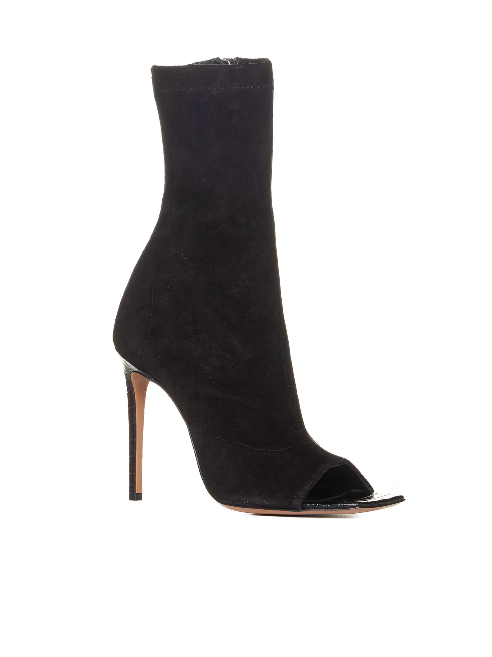 Shop Paris Texas Boots In Off Black