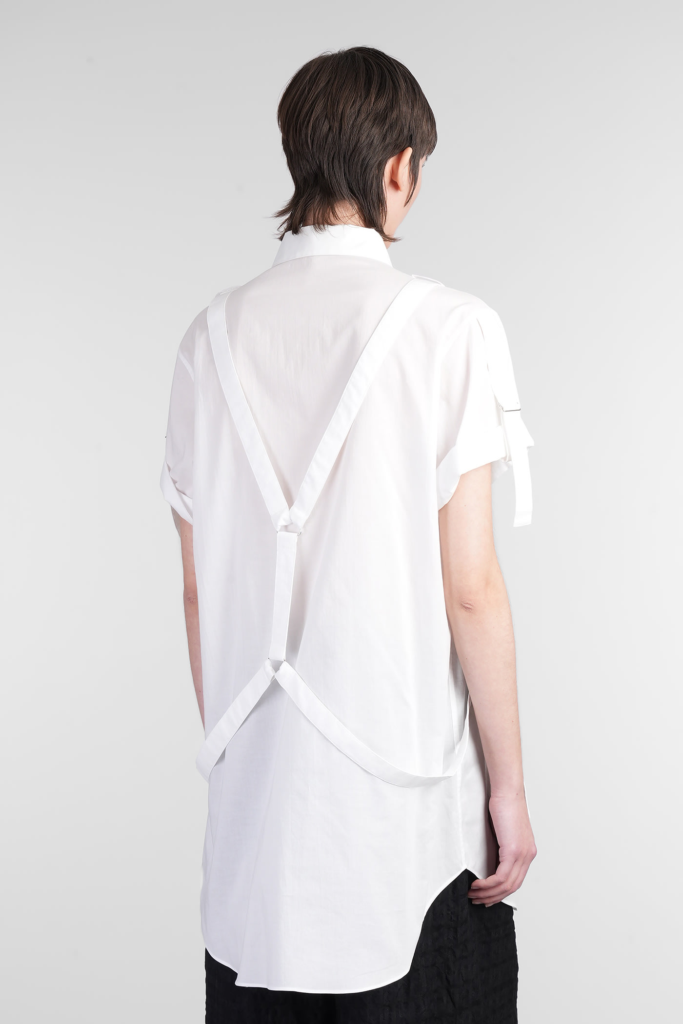 Yohji Yamamoto Shirt In White Cotton In White