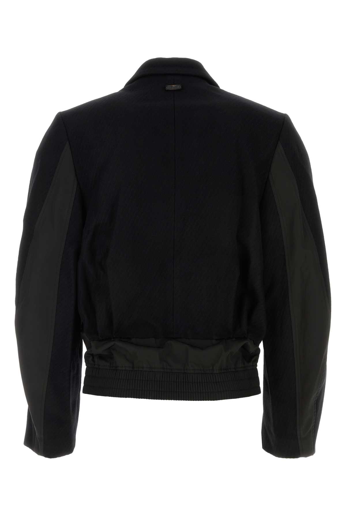 Ader Error Black Wool Blend Jacket In Noir