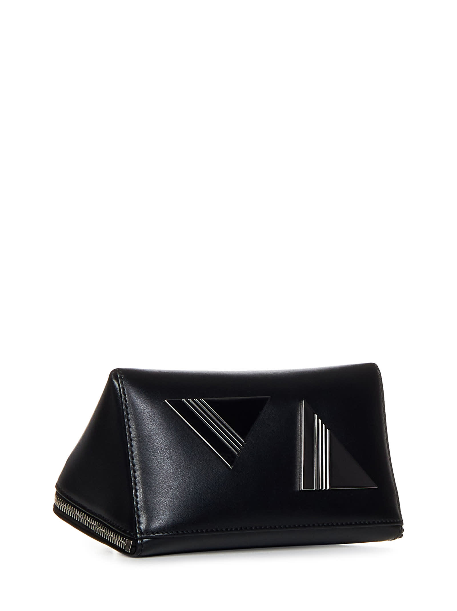 Shop Attico Friday Handbag In Black