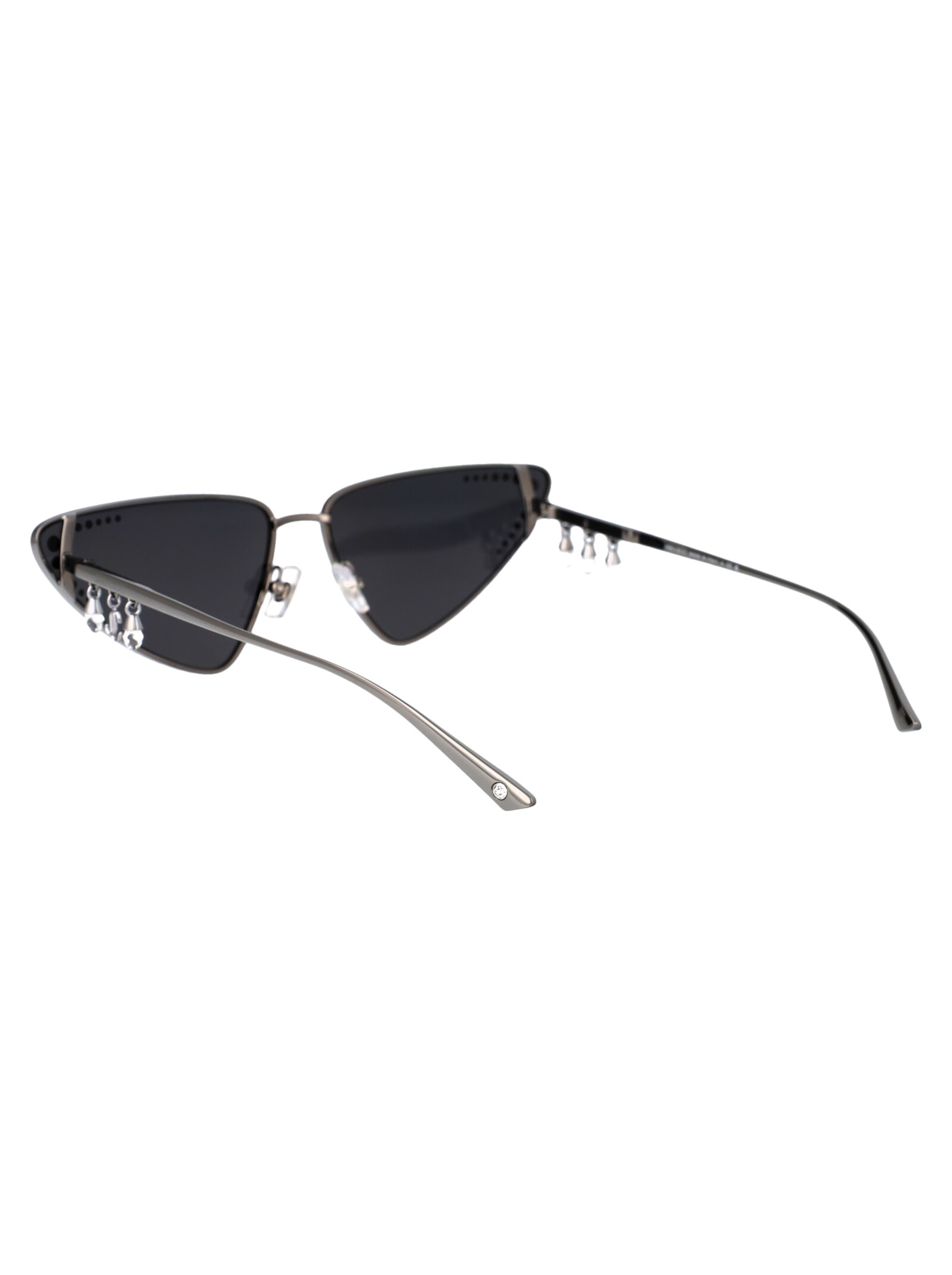 Shop Jimmy Choo 0jc4001b Sunglasses In 300487 Gunmetal