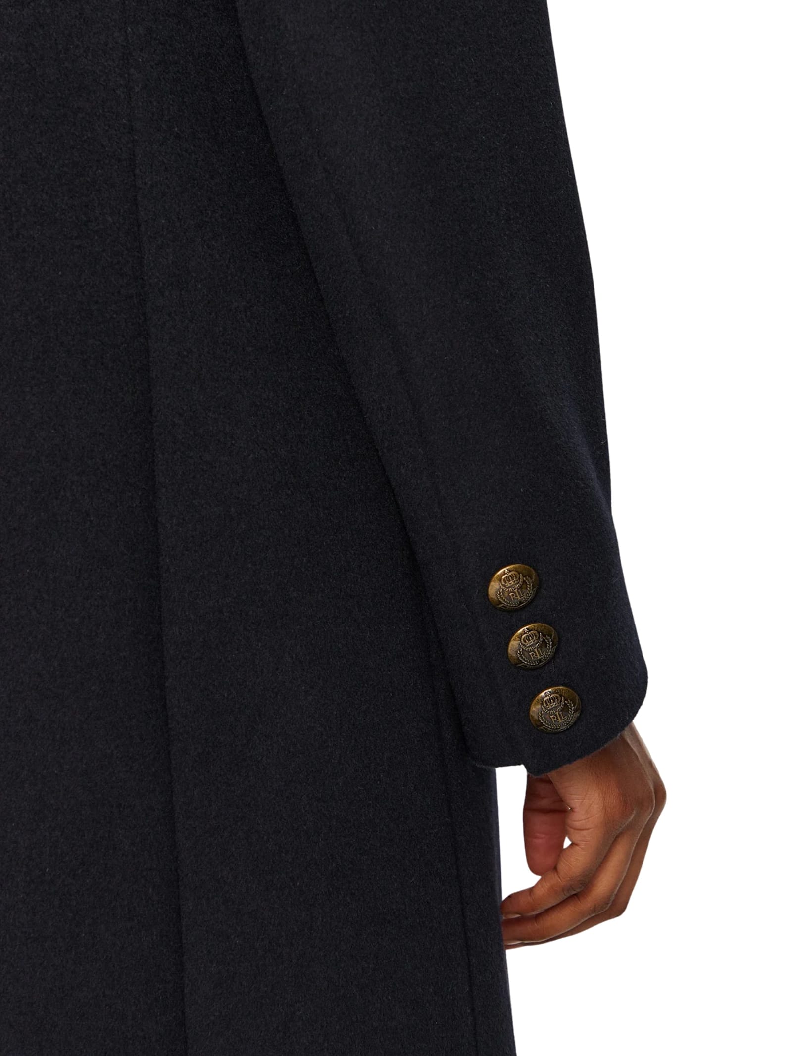 Ralph Lauren Belted Coat In Black