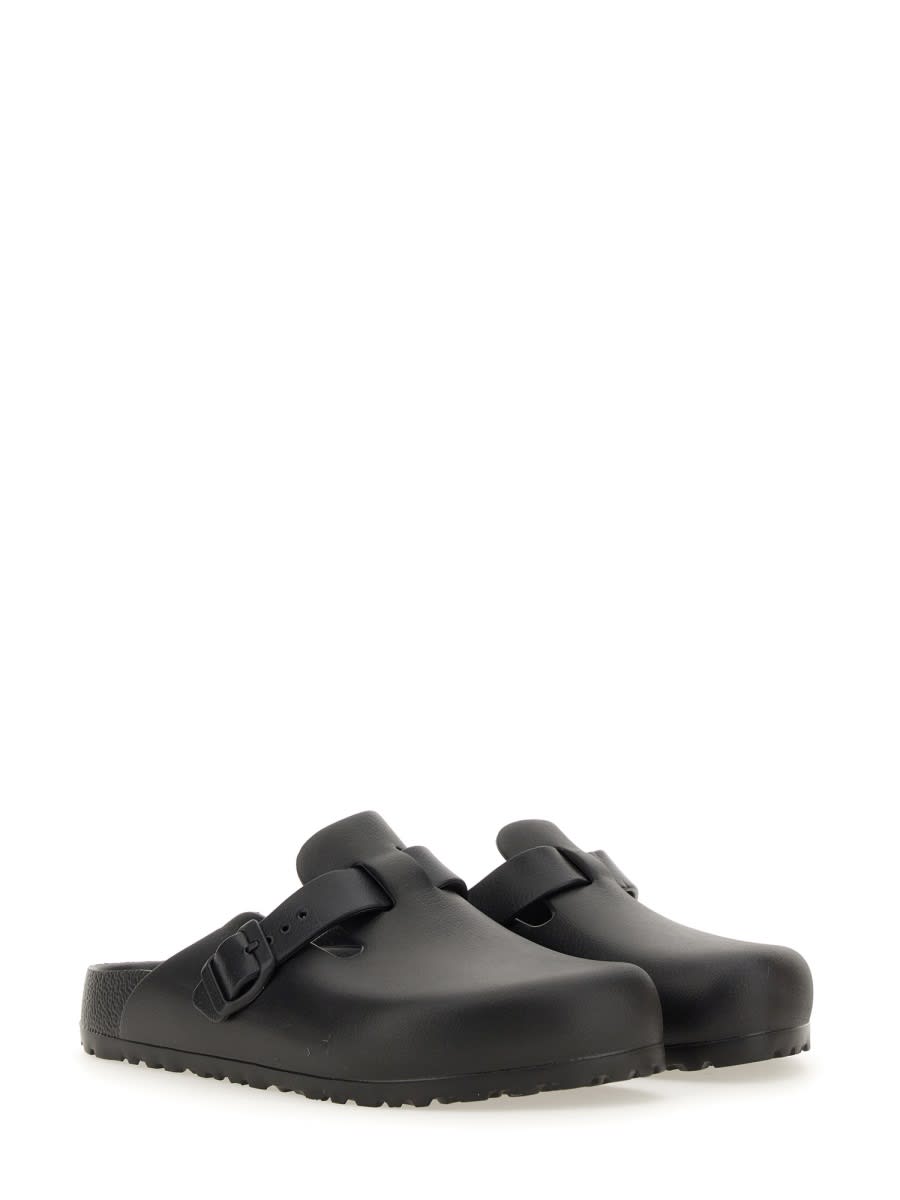 Shop Birkenstock Eva Boston Sabot In Black