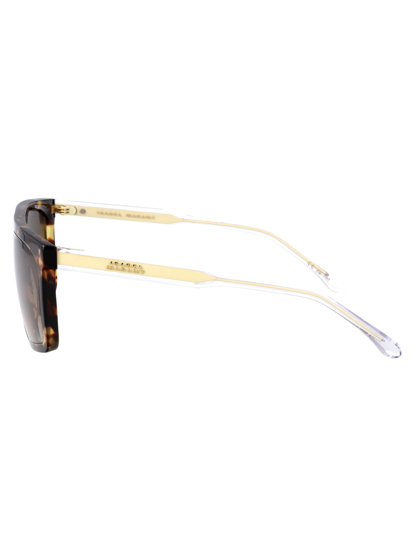 Isabel Marant Hvn Metal Sunglasses In Brown